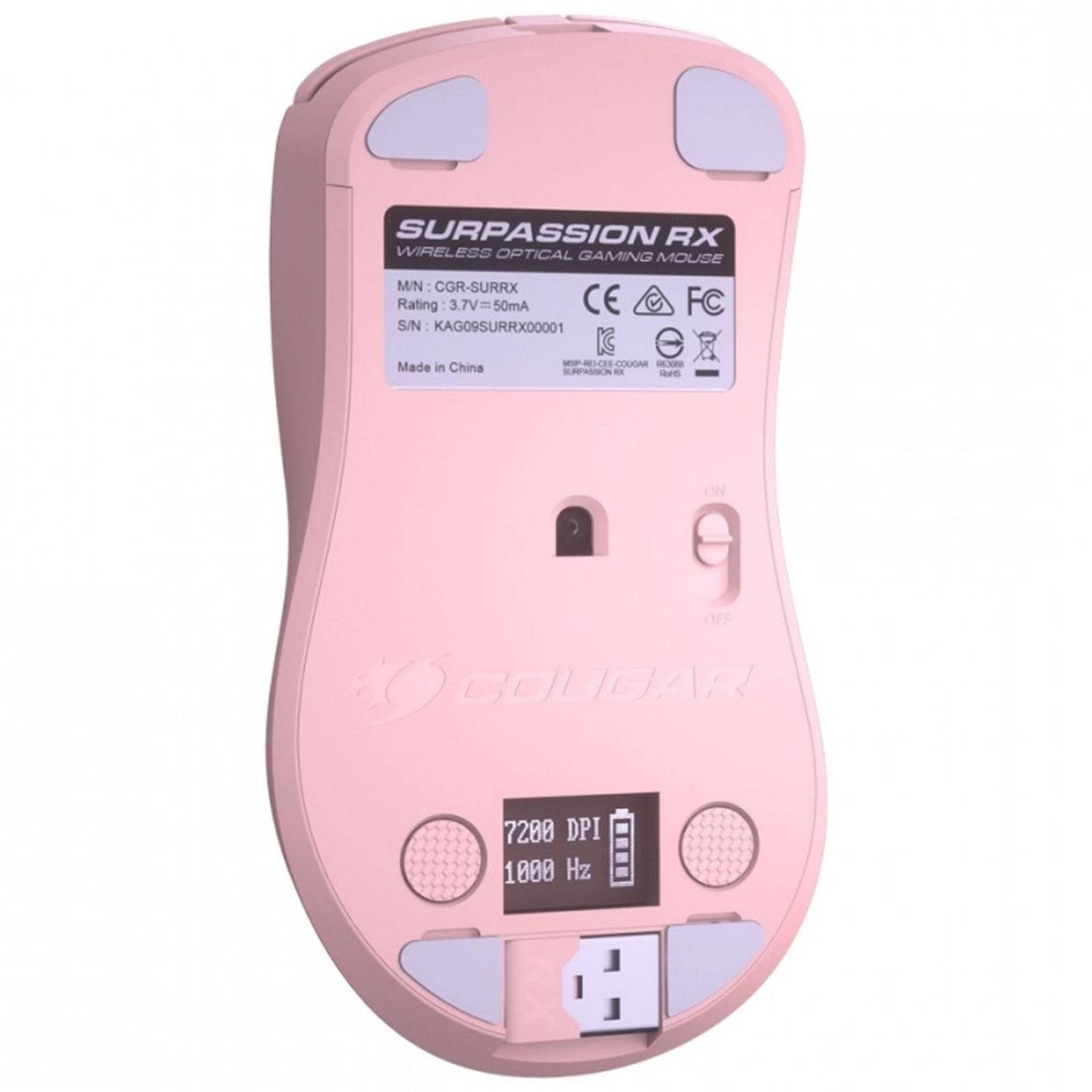 Mouse Gamer COUGAR SURPASSION RX Inalámbrico 7200dpi