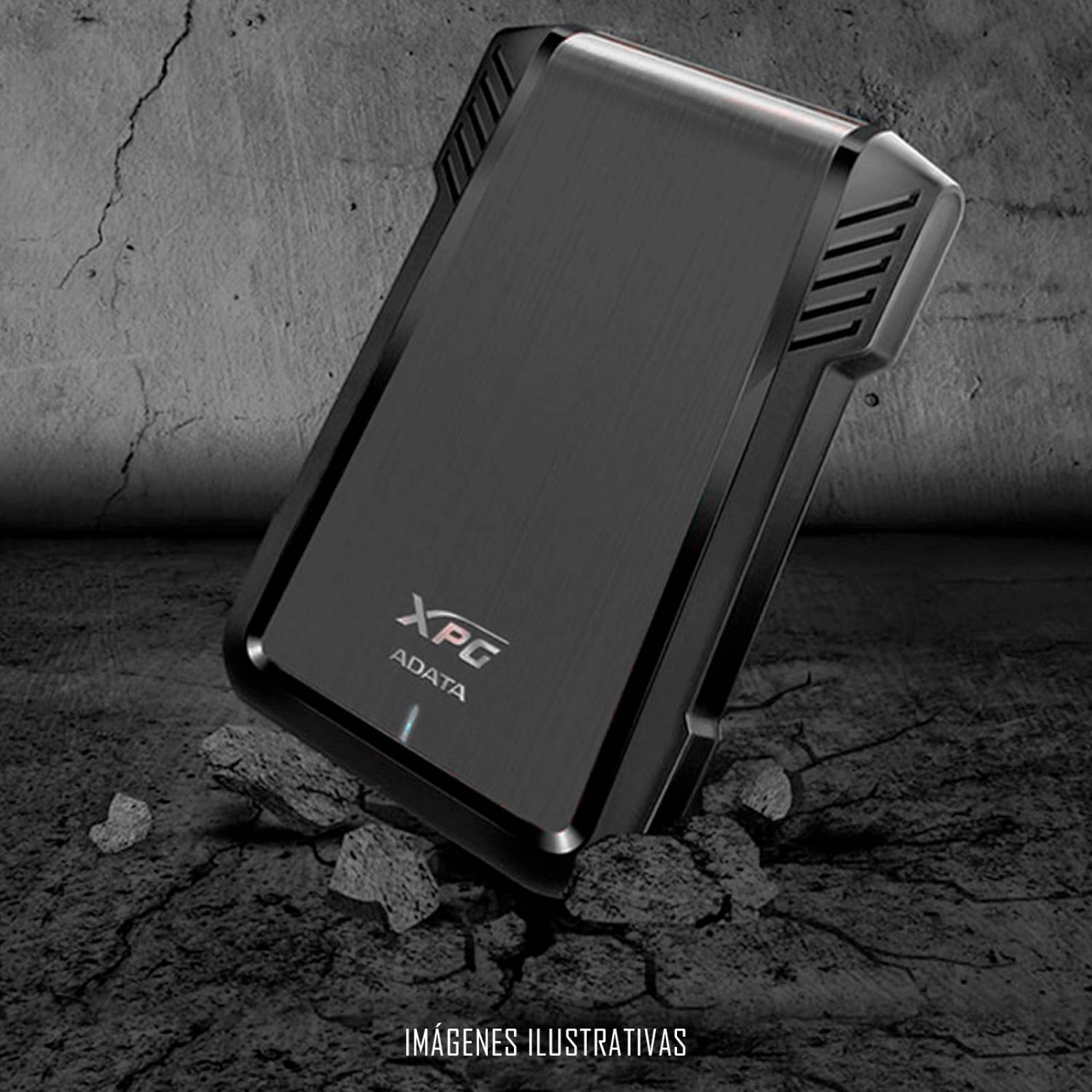 Gabinete Case Disco Duro Externo XPG EX500 USB 3.1 SATA 2.5 AEX500U3-CBK 