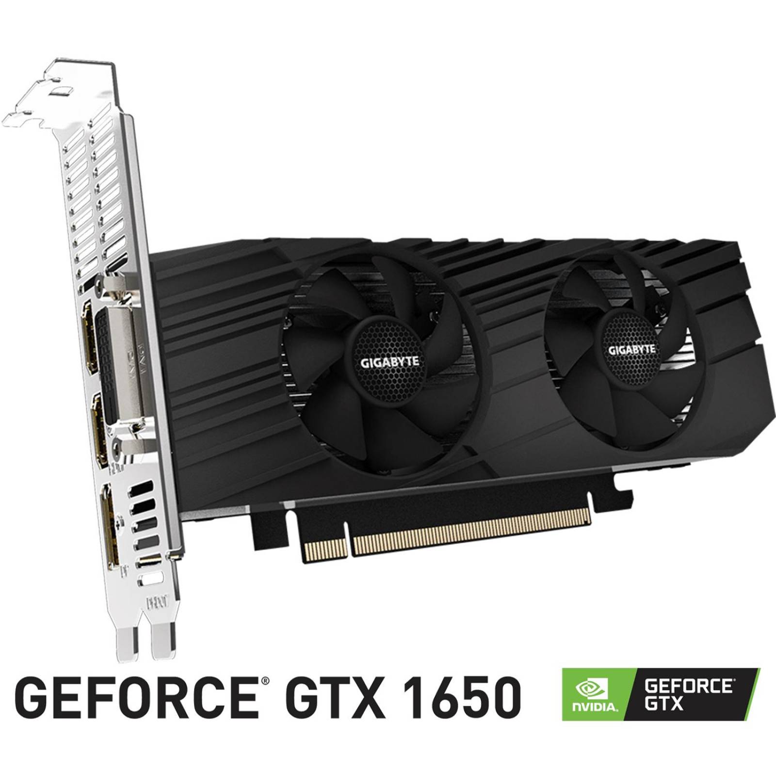 Tarjeta de Video GIGABYTE GeForce GTX 1650 OC Low Profile 4GB GDRR6 GV-N1656OC-4GL 