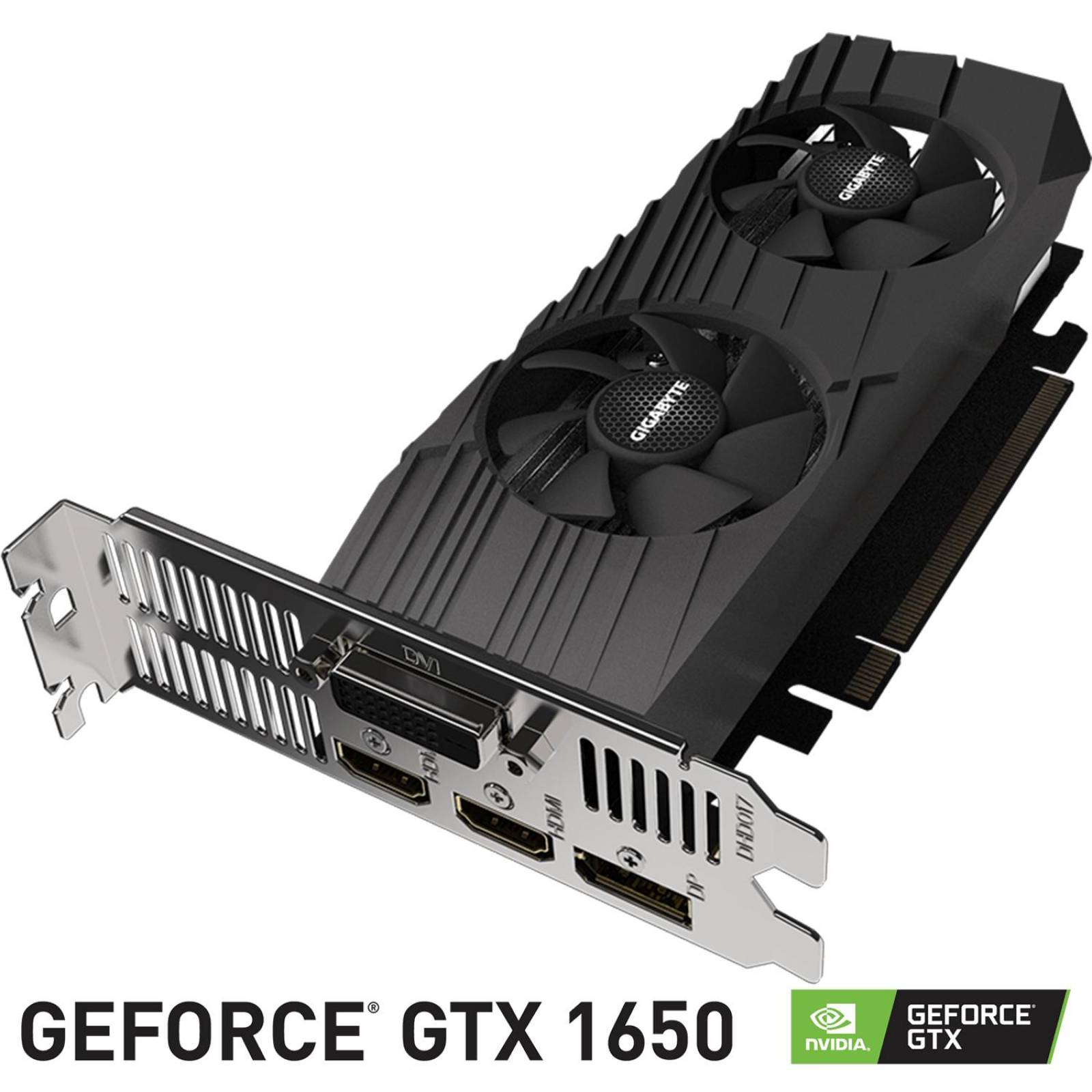 Tarjeta de Video GIGABYTE GeForce GTX 1650 OC Low Profile 4GB GDRR6 GV-N1656OC-4GL 