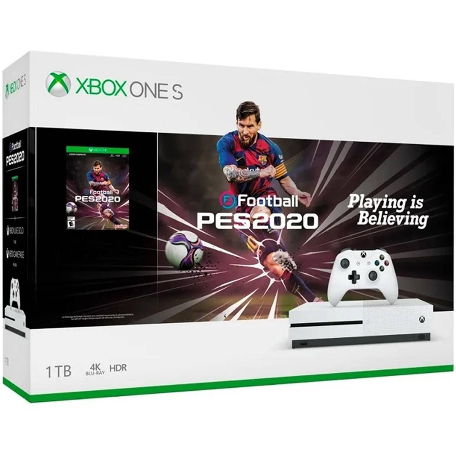 Consola XBOX ONE S 1TB PRO Evolution Soccer 2020 Blanco 234-01119 
