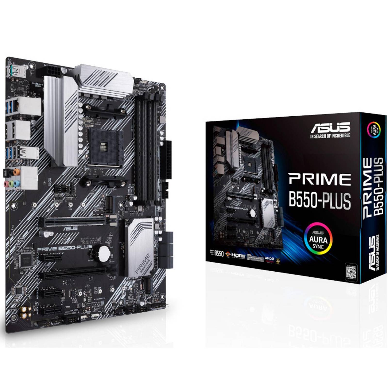 Tarjeta Madre ASUS PRIME B550-PLUS AM4 DDR4 ATX