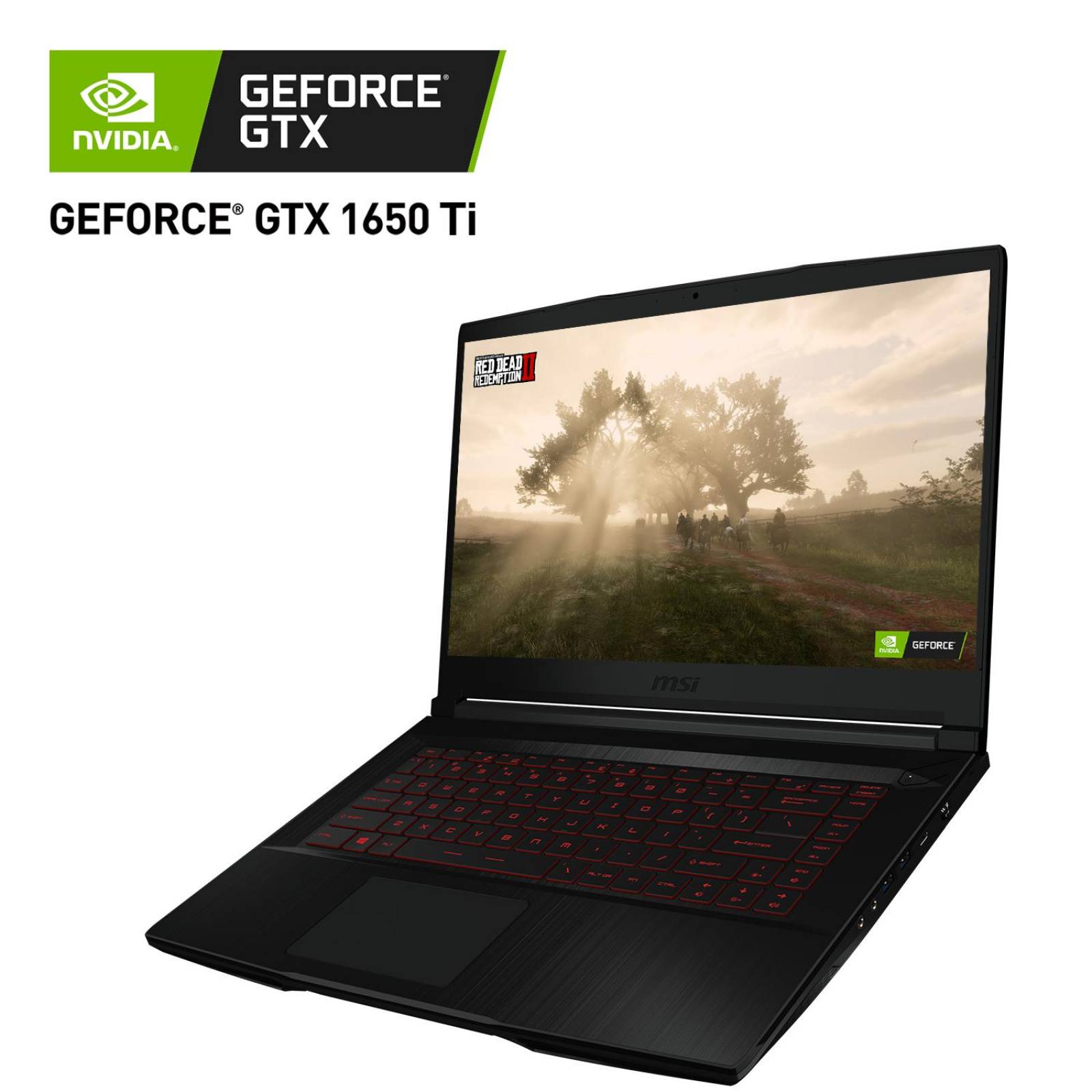Laptop Gamer Geforce GTX 1650 TI MSI GF63 I7 9750H 8GB 256GB SSD 1TB 15.6 
