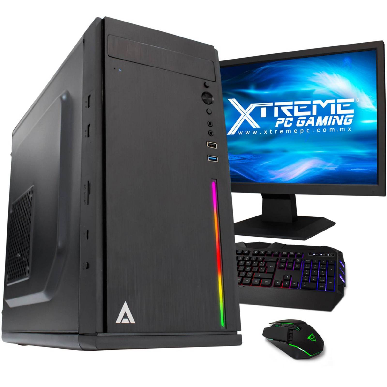 Xtreme Pc Gamer Radeon R7 AMD A10N 8Gb 500Gb Monitor Wifi RGB