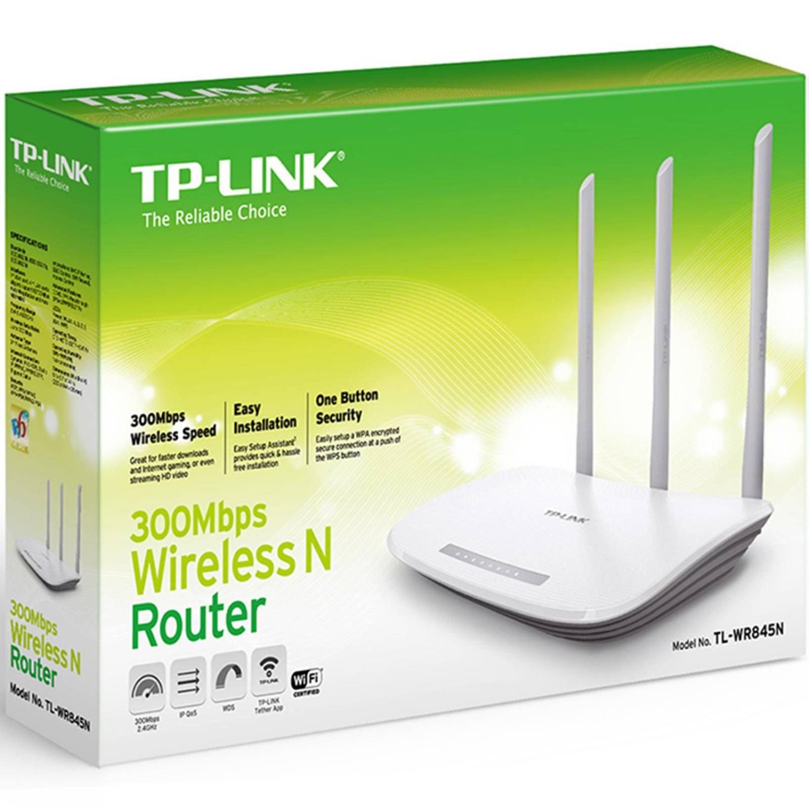 Router inalambrico TP-LINK TL-WR845N Wisp 300Mbps 2.4GHz 