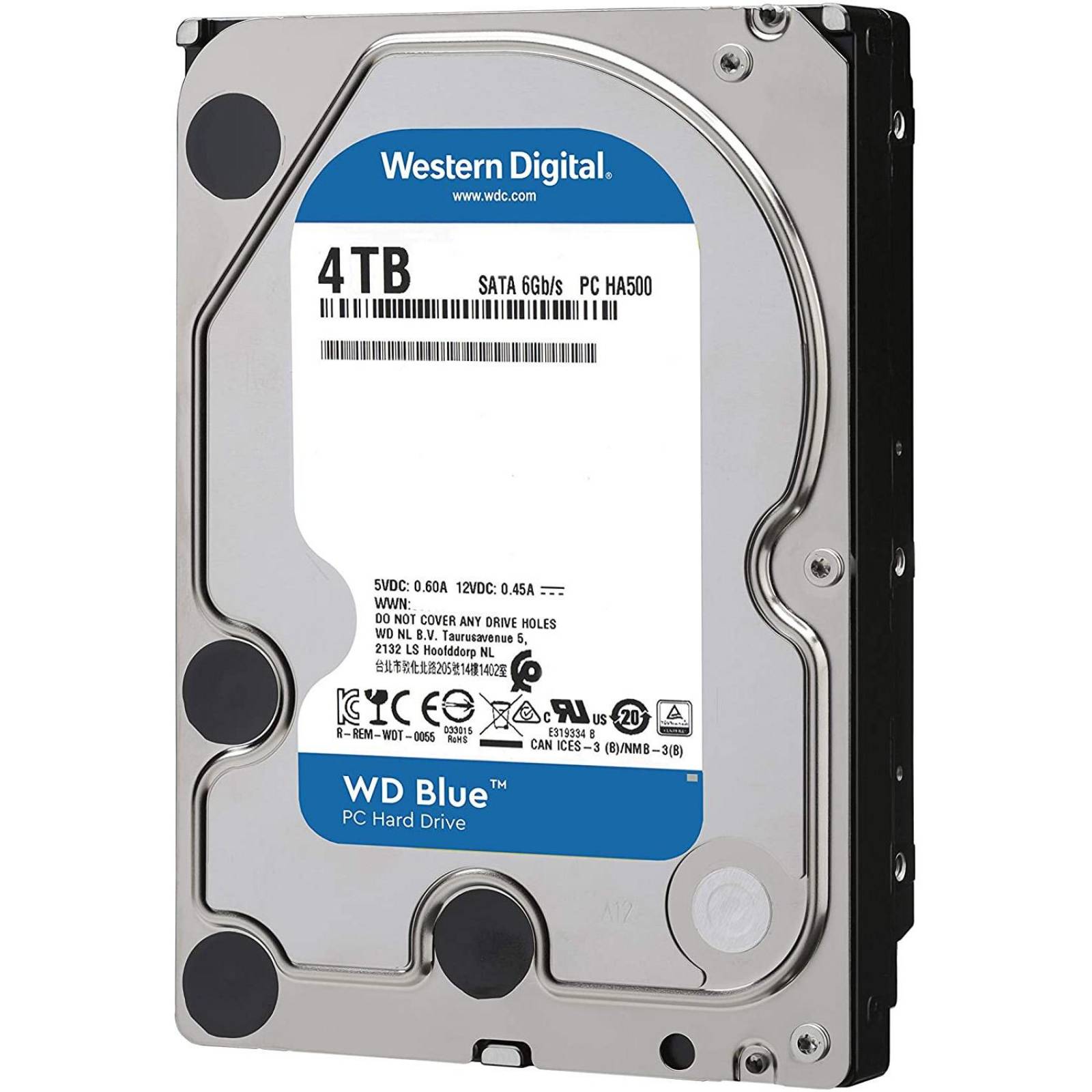 Disco Duro 4TB WESTERN DIGITAL Blue 5400RPM 3.5 WD40EZAZ 