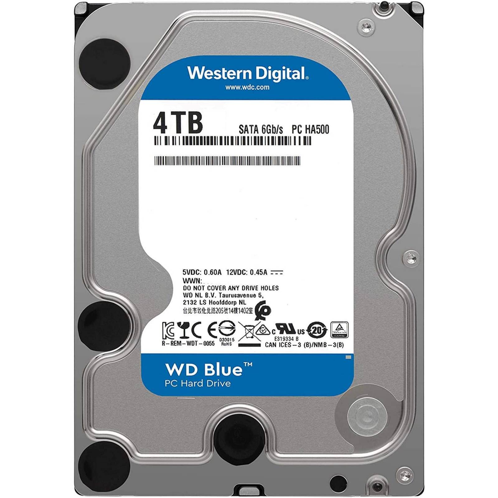 Disco Duro 4TB WESTERN DIGITAL Blue 5400RPM 3.5 WD40EZAZ 