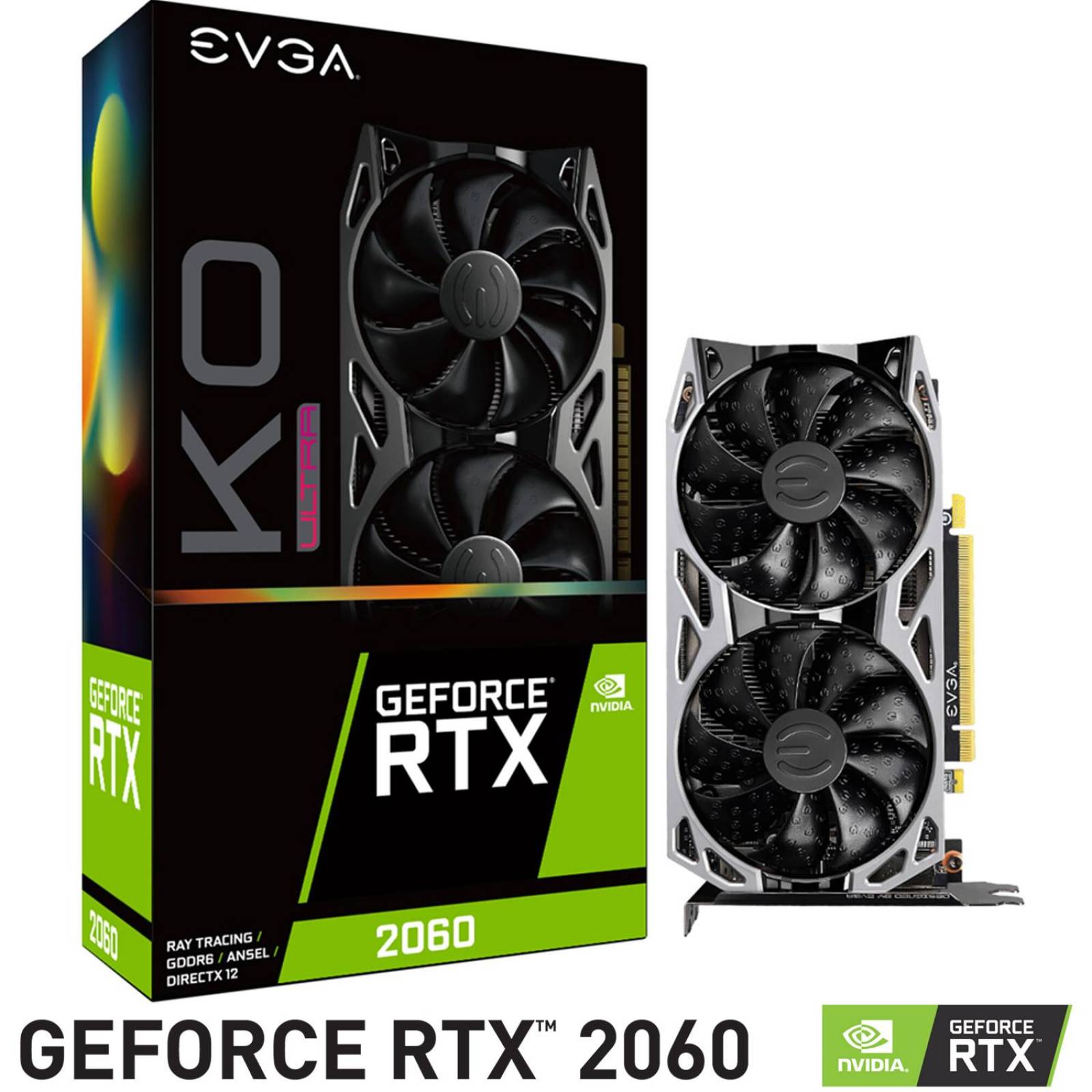Tarjeta de Video EVGA Geforce RTX 2060 Ko Ultra 6GB GDDR6