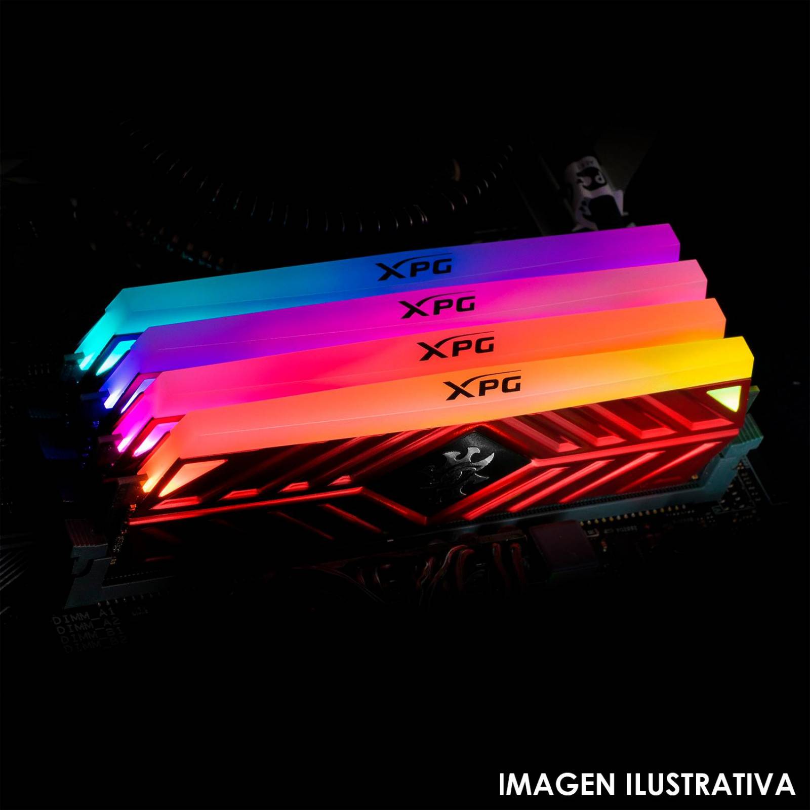 Memoria RAM DDR4 16GB 3200MHz XPG SPECTRIX D41 RGB Disipador 2x8GB AX4U320038G16A-DR41 