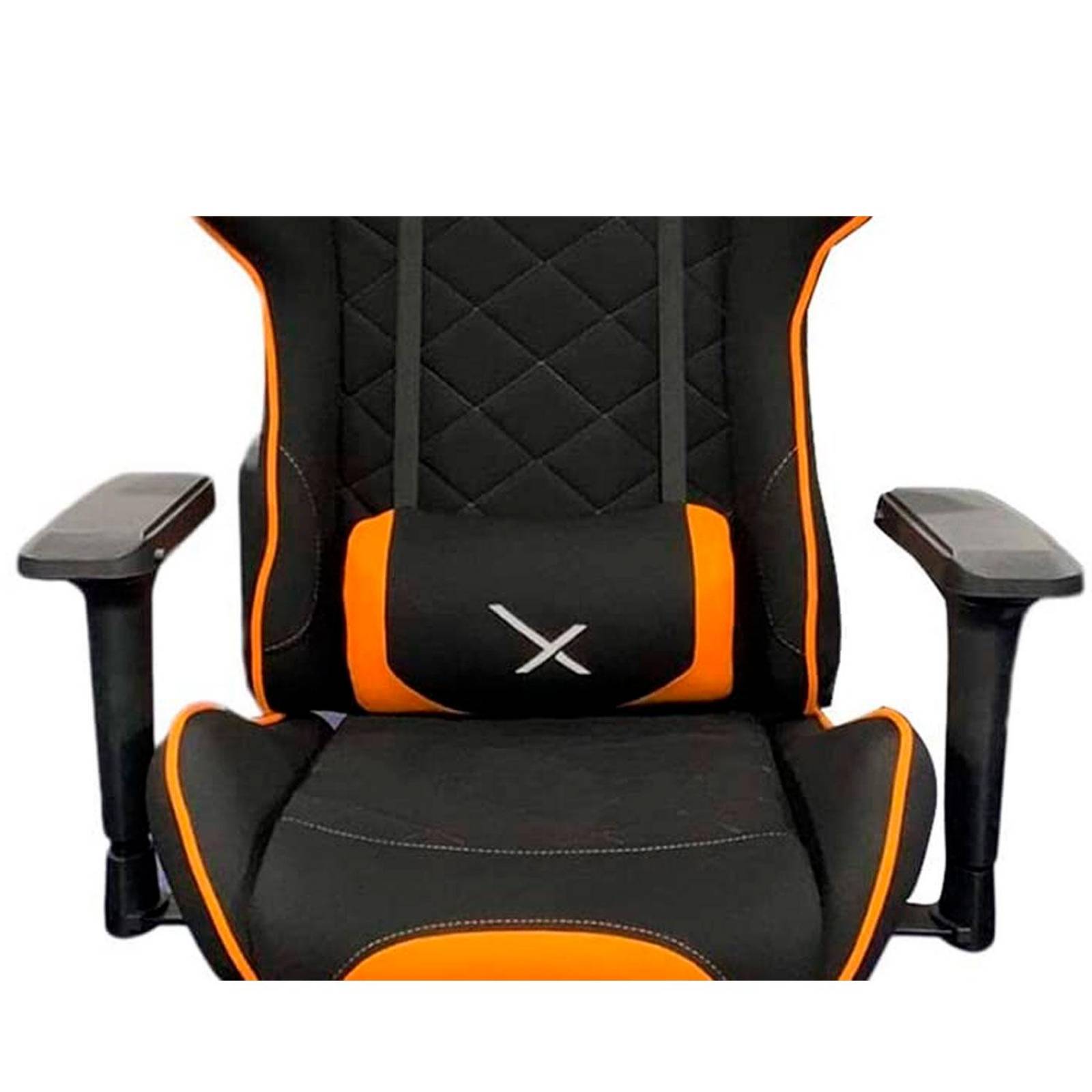 Silla Gamer XZEAL XZ25 Ergonomica Reclinable Reposabrazos 4D Naranja X