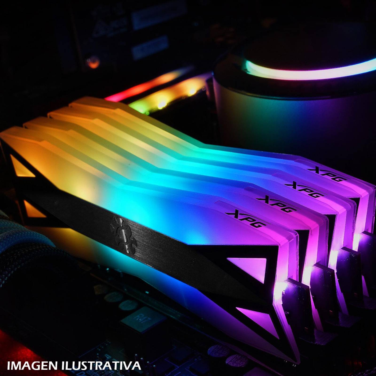 Memoria RAM DDR4 32GB 3600MHz XPG SPECTRIX D60G RGB Disipador 2x16GB AX4U360016G18I-DT60 