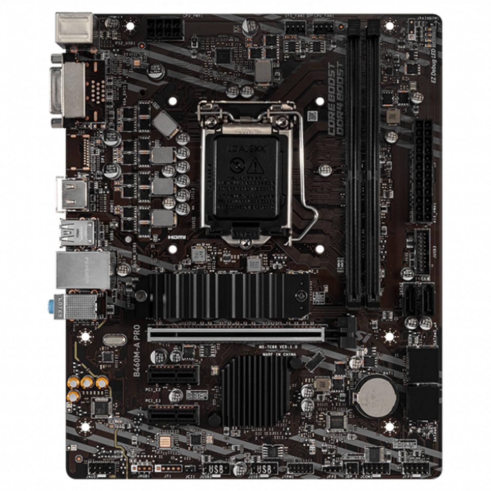 Tarjeta Madre MSI B460M-A PRO Intel 1200 DDR4 Micro ATX 