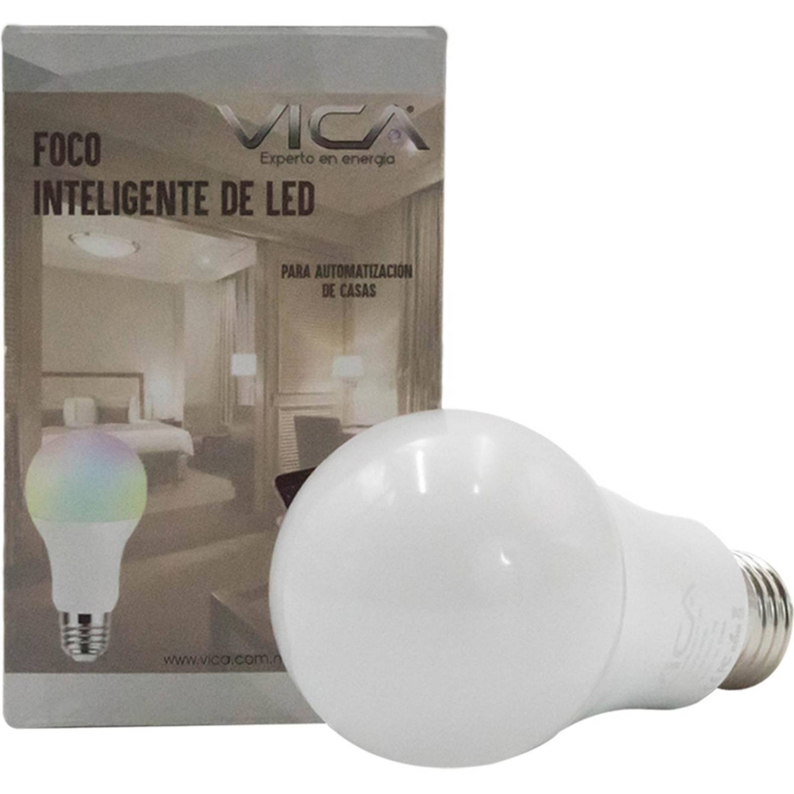 Foco Inteligente VICA 7W Inalambrico RGB Ahorrador de Energia Blanco 