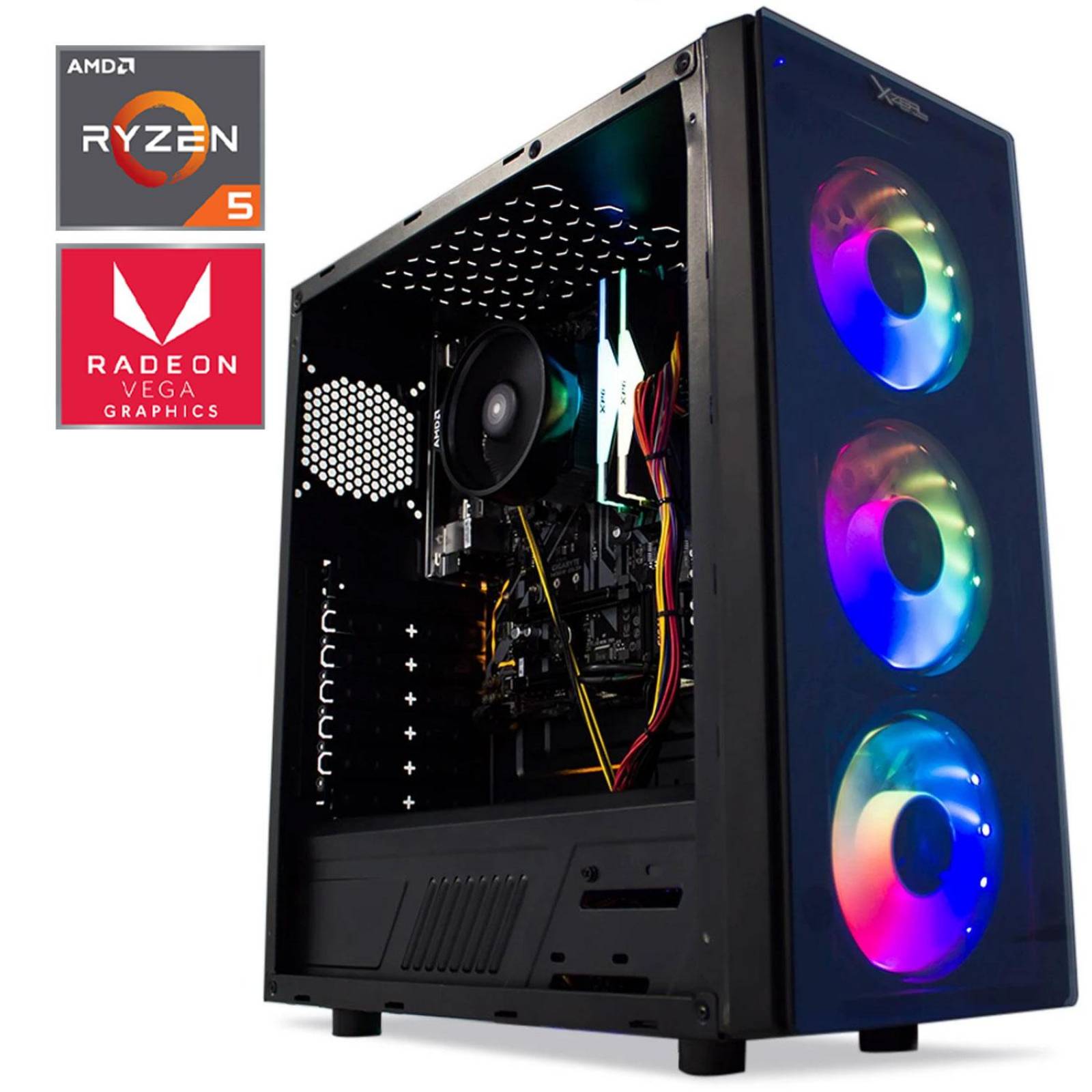 XTREME PC Gamer Radeon Vega 11 Ryzen 5 3400G 16GB SSD 120GB 2TB WIFI RGB 