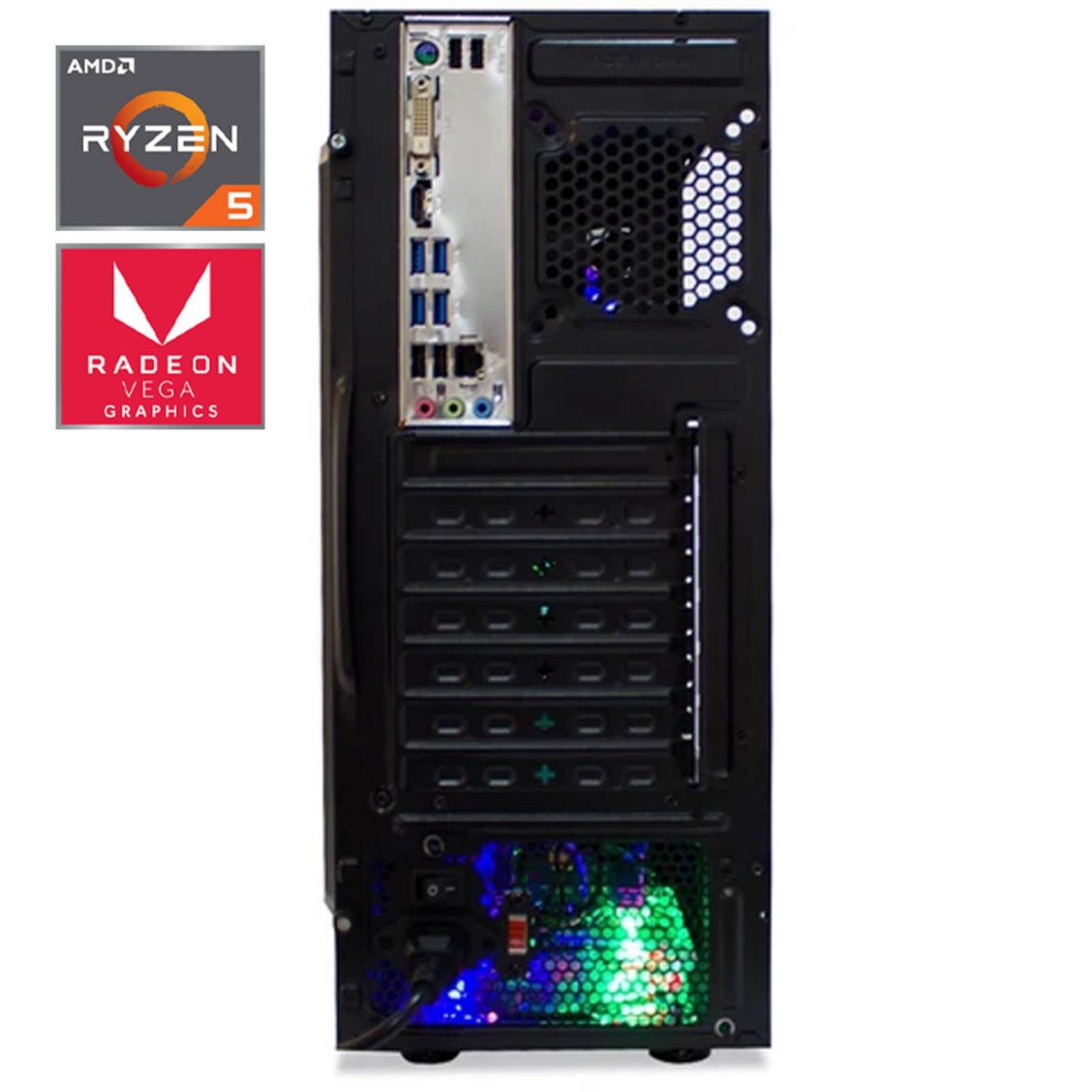 XTREME PC Gamer Radeon Vega 11 Ryzen 5 3400G 16GB SSD 120GB 2TB WIFI RGB 