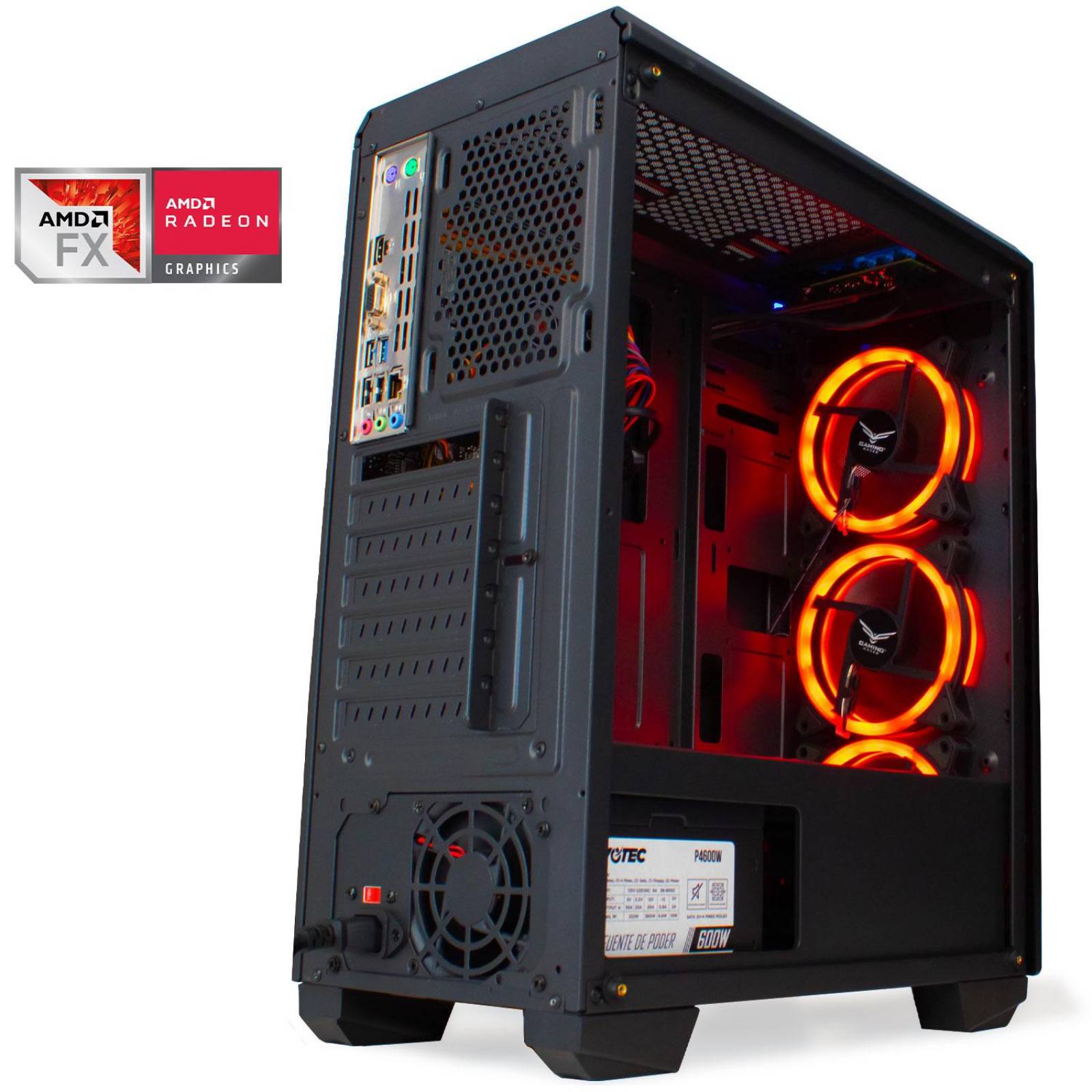 Xtreme Pc Gamer Radeon R7 AMD A10N 8800E 8Gb 1Tb Led Rojo 