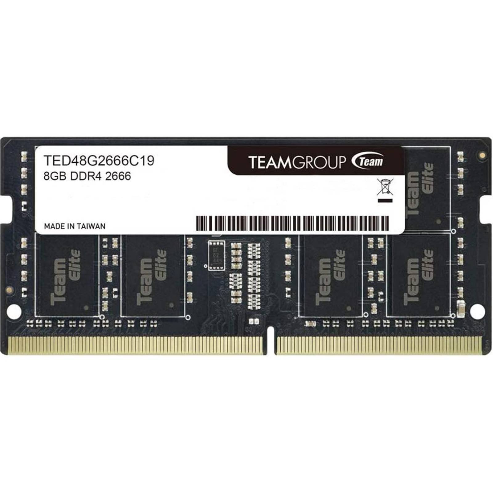 Memoria RAM DDR4 8GB 2666MHz TEAMGROUP ELITE Laptop TED48G2666C19-S01 