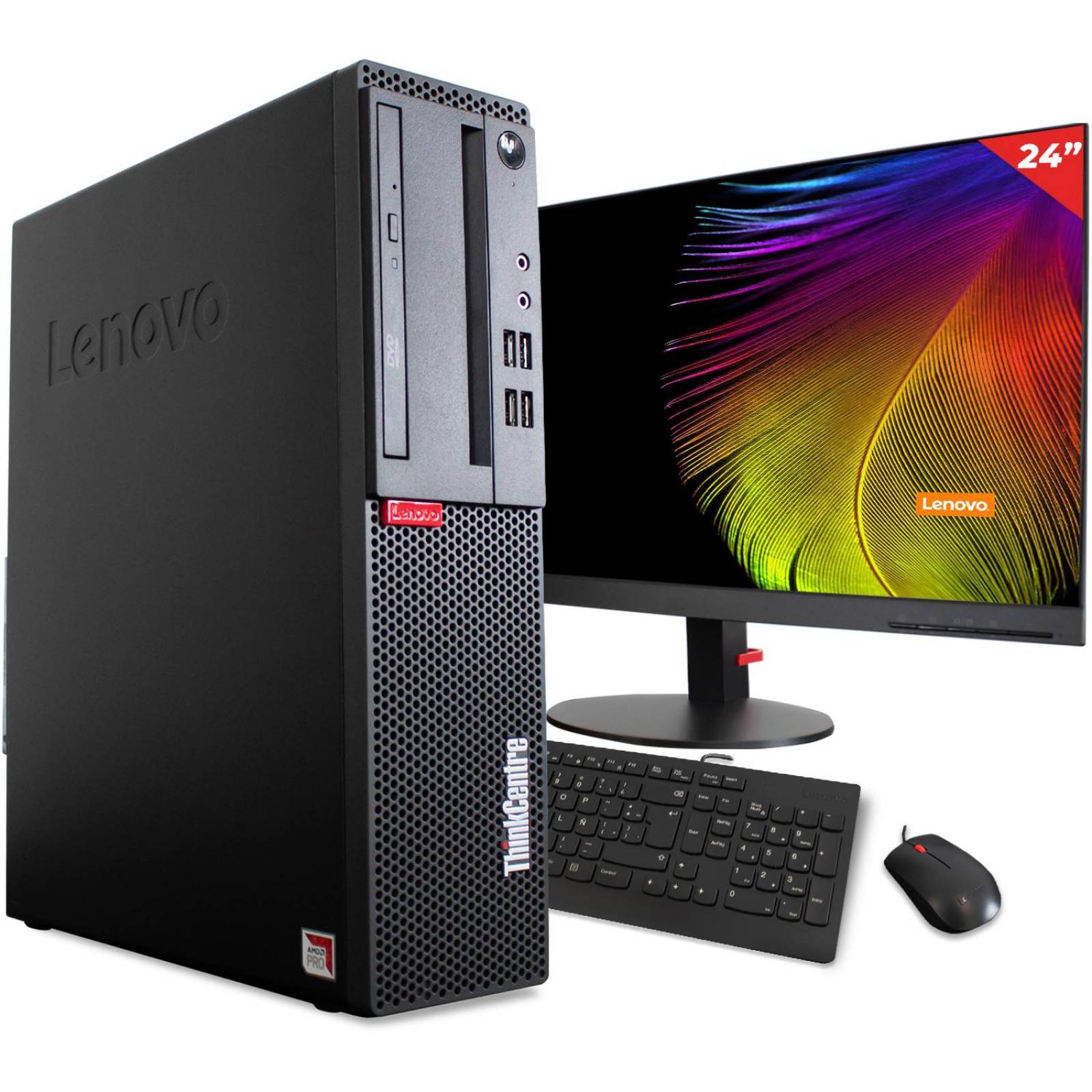 PC Gamer AMD Radeon R7 Lenovo A12 PRO 9800 8GB 1TB Monitor 24 