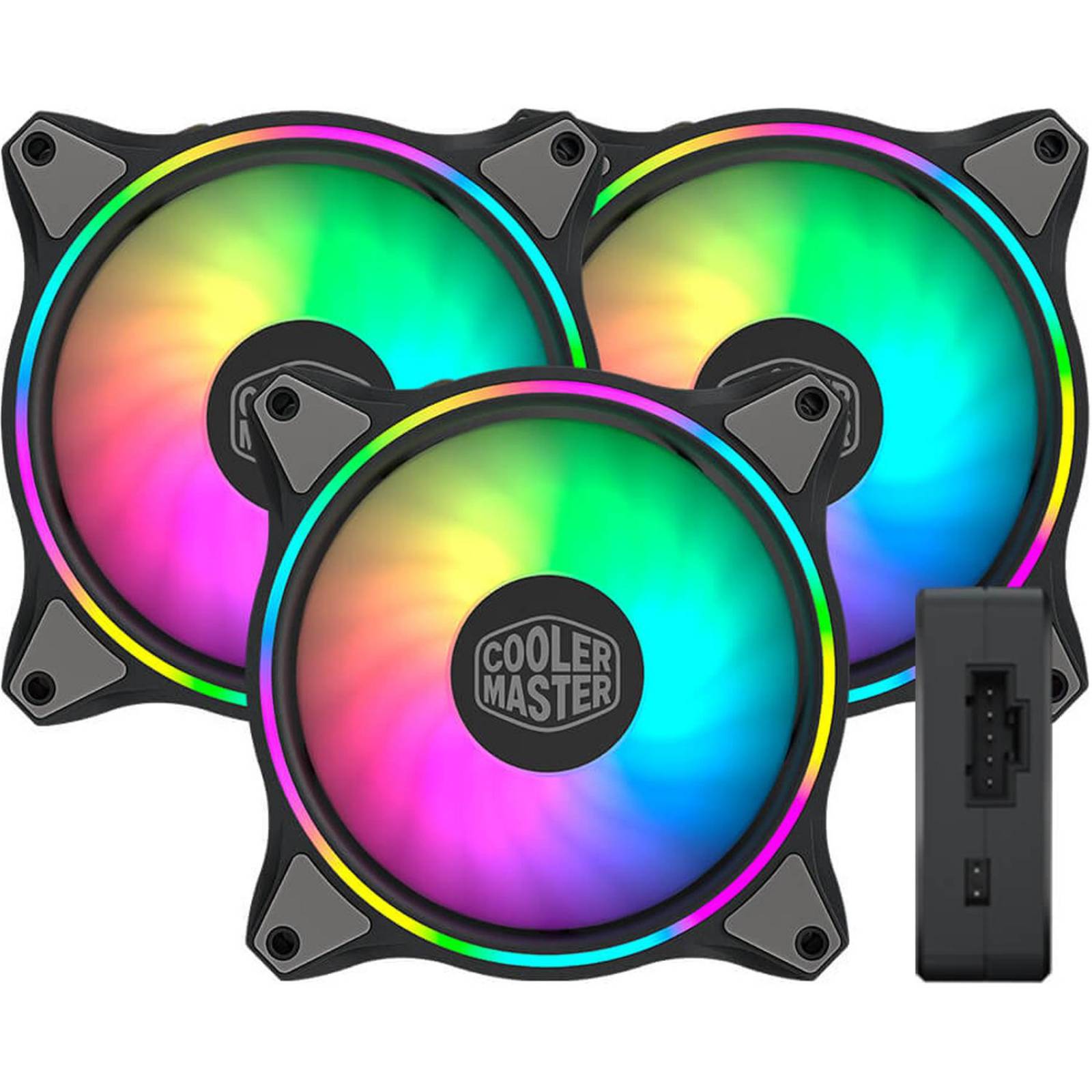 Ventilador Gamer COOLER MASTER MASTERFAN MF120 HALO 3 En 1 RGB 120mm ...