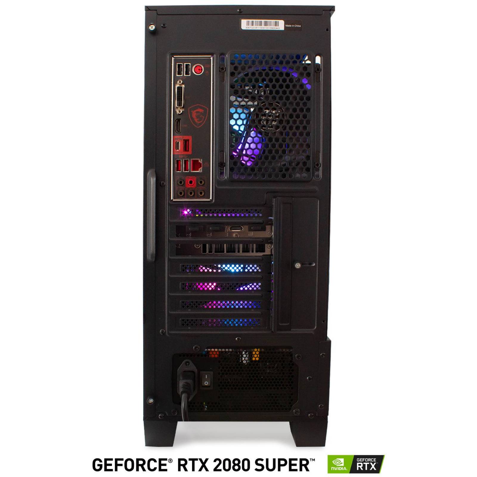 Xtreme PC Gamer MSI GeForce RTX 2080 Super Intel Core I7 32Gb SSD 1TB RGB 