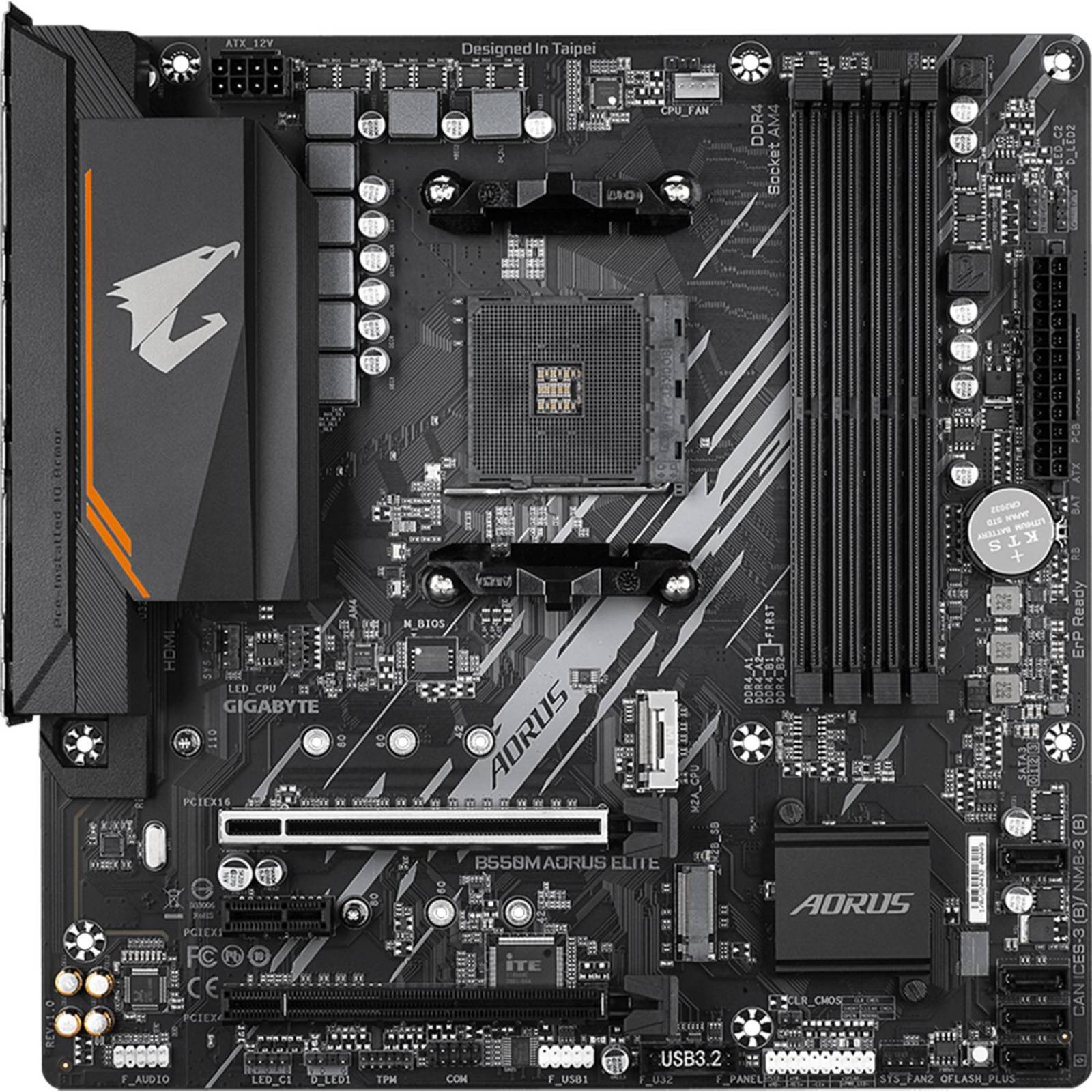 Tarjeta Madre AORUS B M Aorus Elite AMD AM Micro ATX