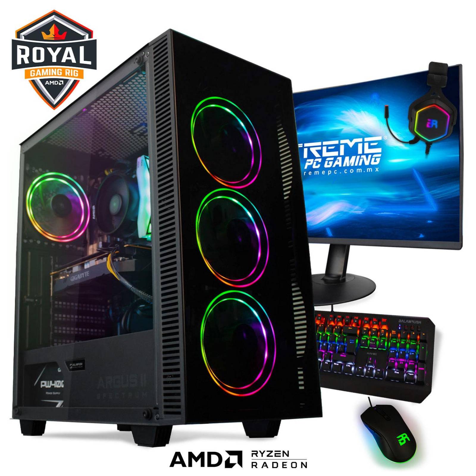Xtreme Pc Gamer Br Amd Radeon Rx 5500 Xt Ryzen 5 16Gb Ssd 480Gb Monitor 144Hz