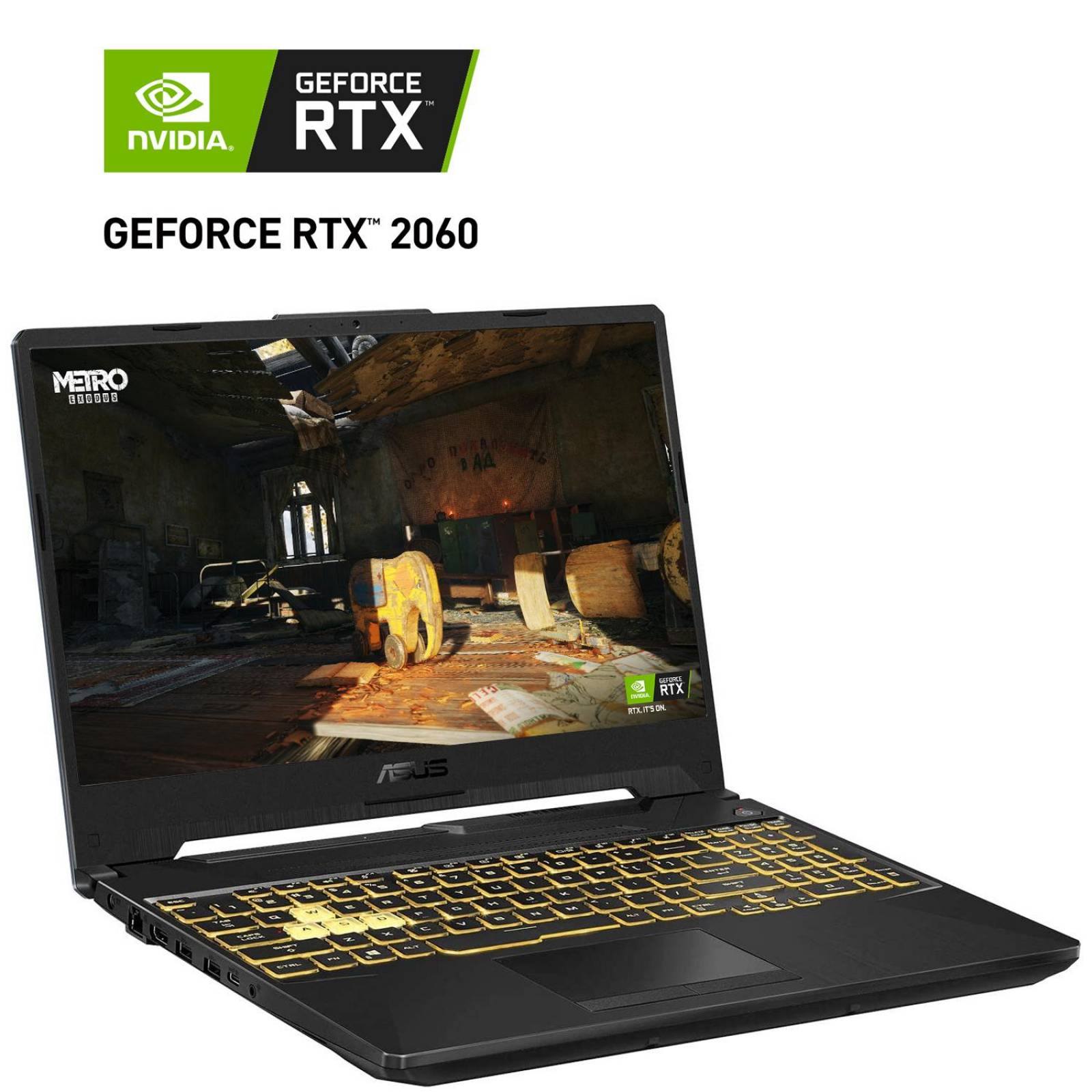Laptop ASUS TUF GAMING GeForce RTX 2060 Ryzen 7 4800H 16GB M.2 512GB Pantalla 15.6 