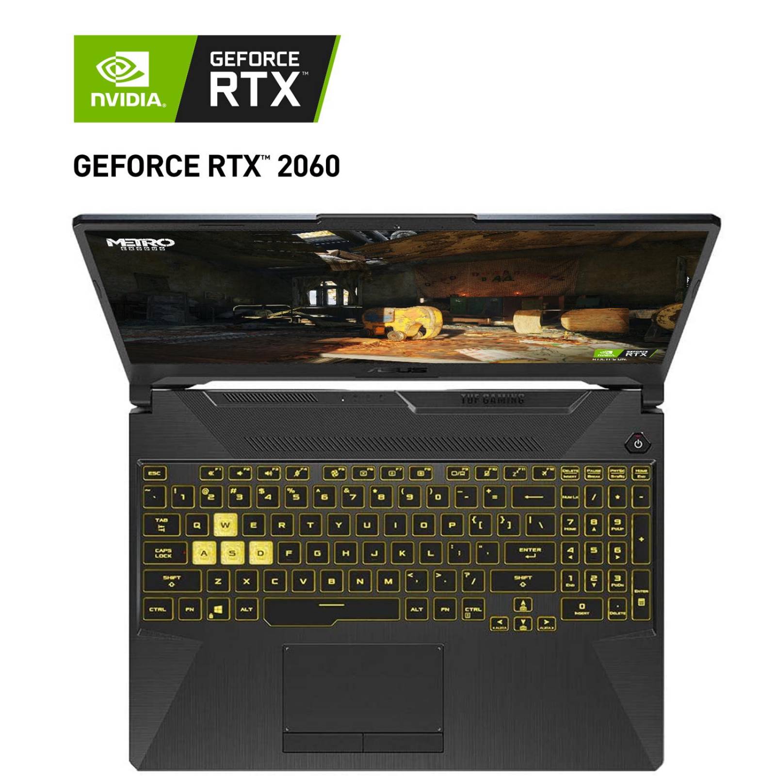 Laptop ASUS TUF GAMING GeForce RTX 2060 Ryzen 7 4800H 16GB M.2 512GB Pantalla 15.6 
