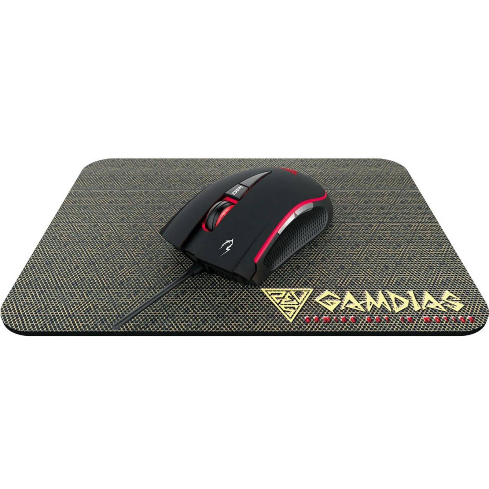 Kit Gamer GAMDIAS Mouse Zeus E2 Mousepad NYX E1 