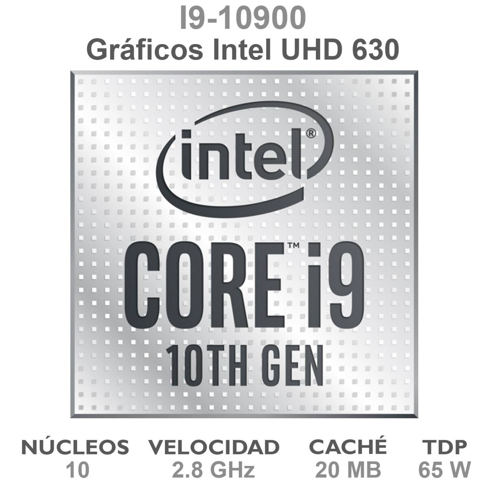 Procesador INTEL Core I9 10900 2.8 GHz 10 Core 1200 BX8070110900 