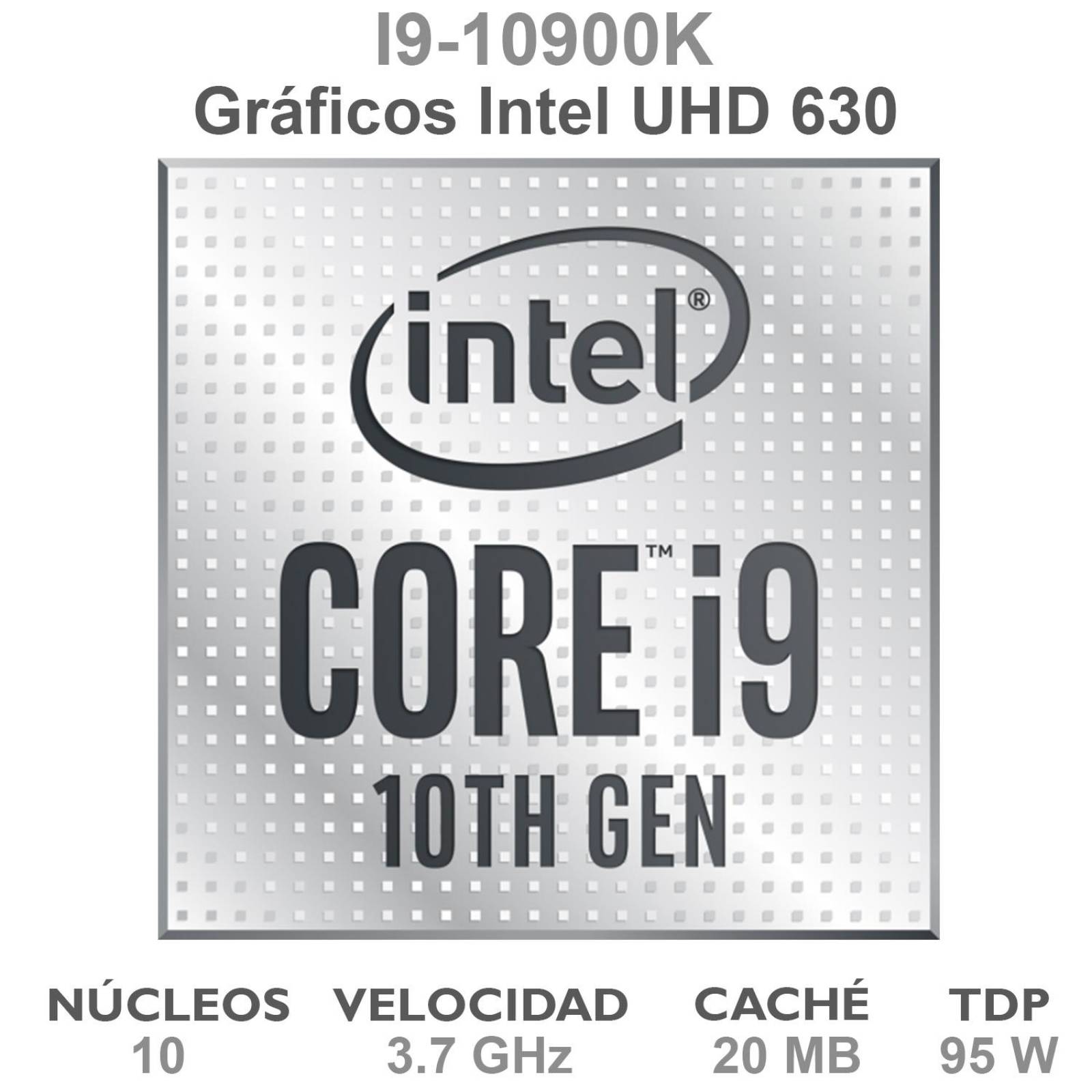 Procesador INTEL Core I9 10900K 5.3 GHz 10 Core 1200 BX8070110900K