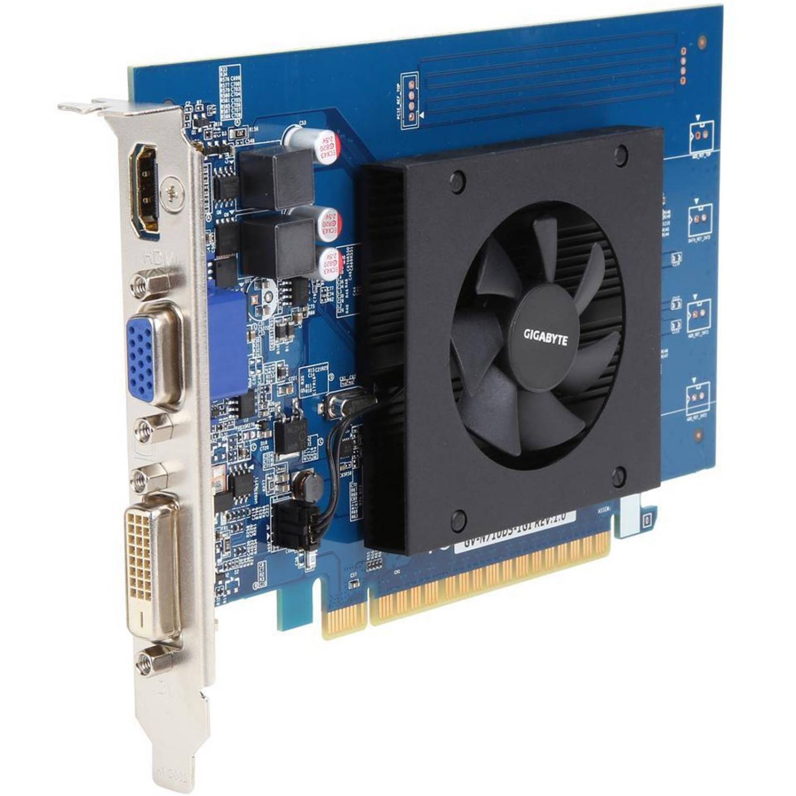 Tarjeta de Video GIGABYTE Nvidia Geforce GT 710 1GB GDDR5 GV-N710D5-1GI 