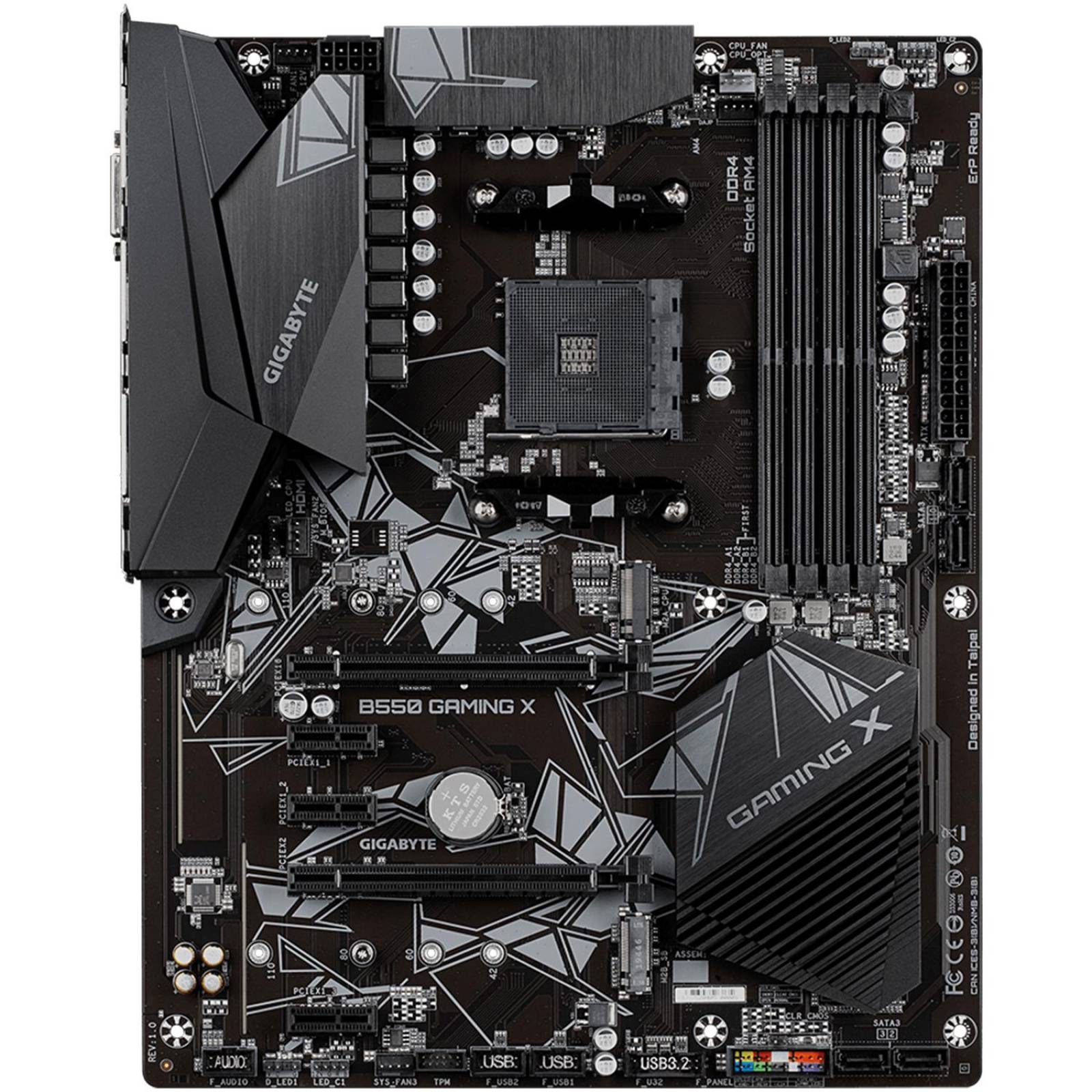 Tarjeta Madre GIGABYTE B550 Gaming X AMD AM4 ATX 