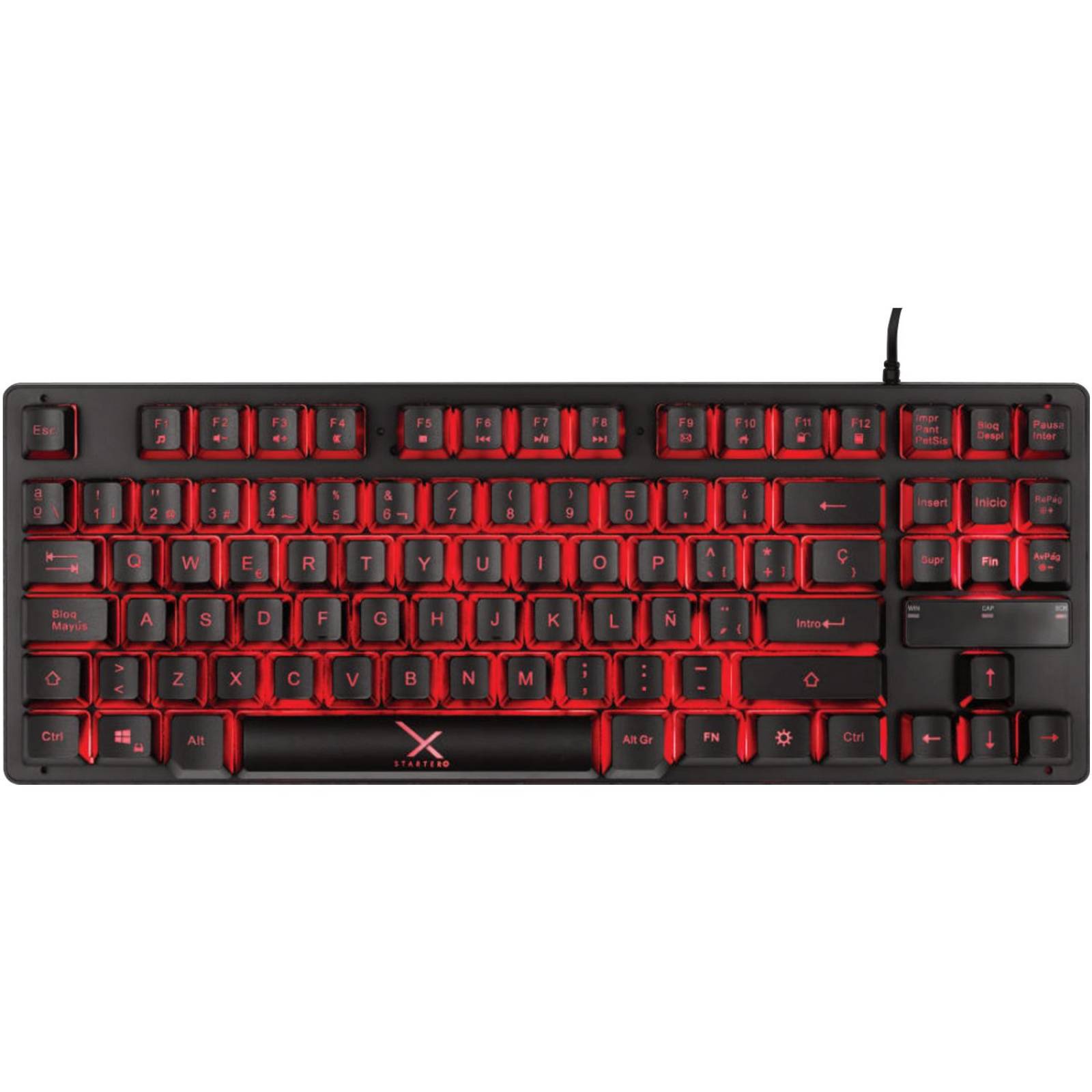 Teclado Gamer XZEAL STARTER Alambrico USB Led XSATGA1B 