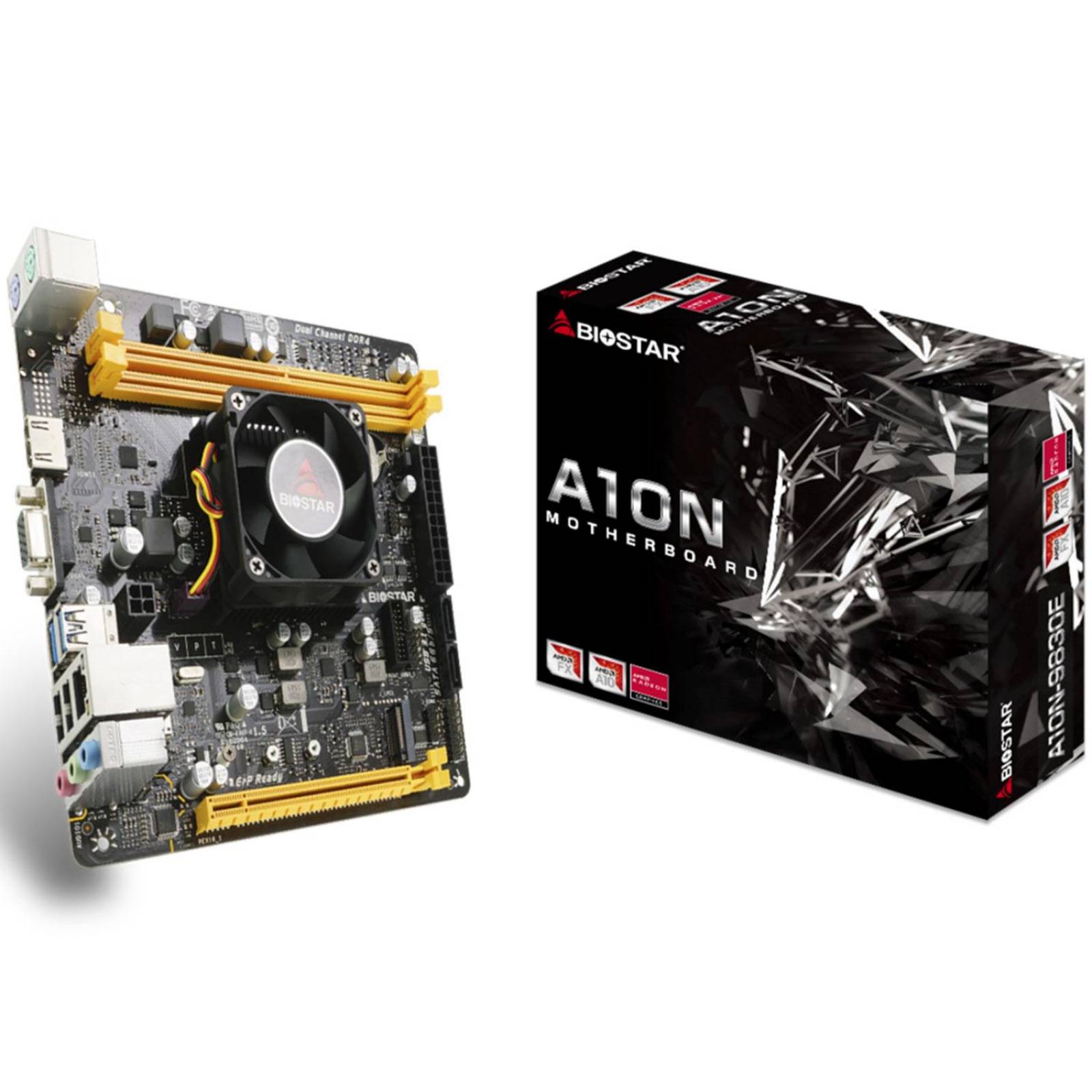 Tarjeta Madre BIOSTAR A10N-9830E AMD FX-9830P Radeon R7 DDR4 Mini ITX 