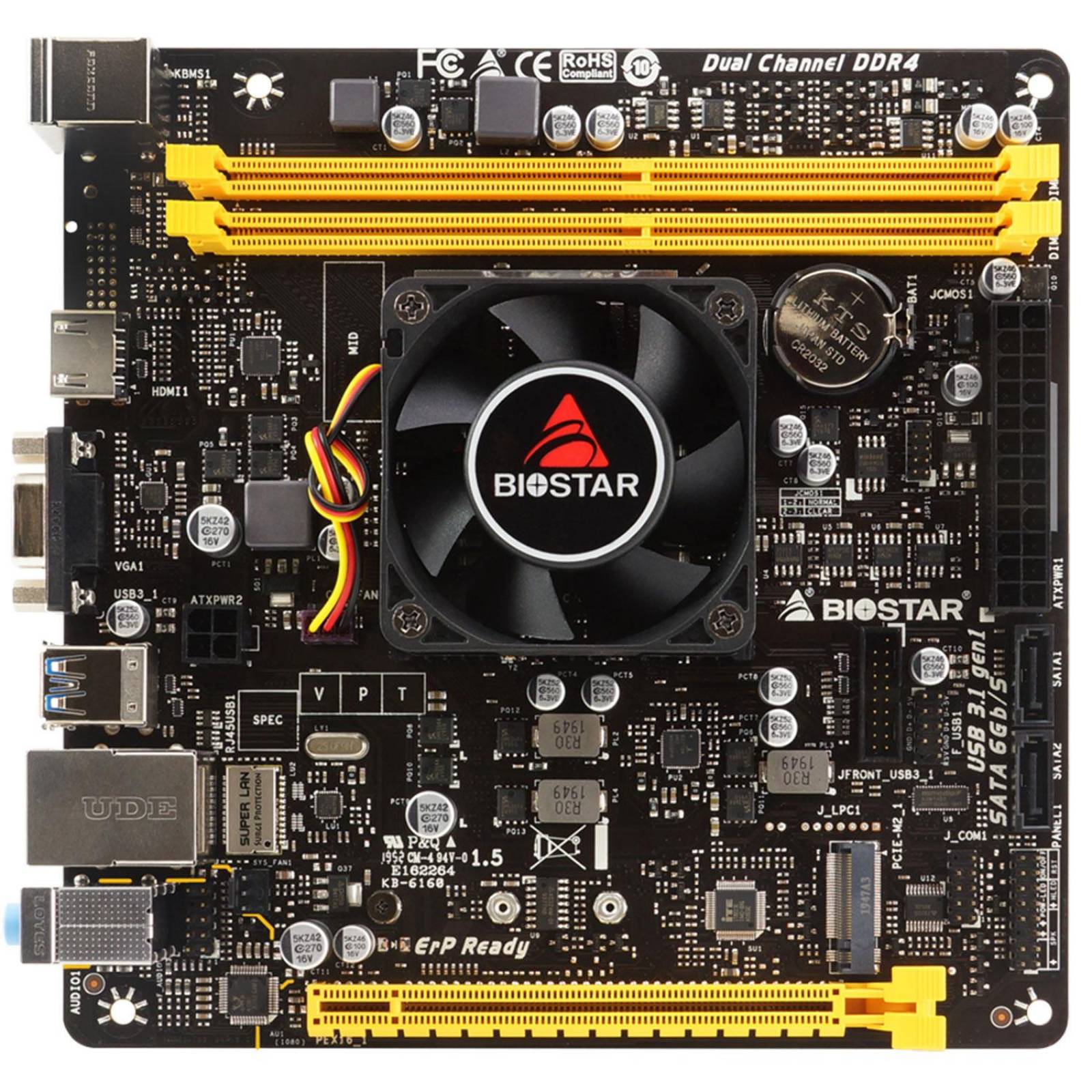 Tarjeta Madre BIOSTAR A10N-9830E AMD FX-9830P Radeon R7 DDR4 Mini ITX 