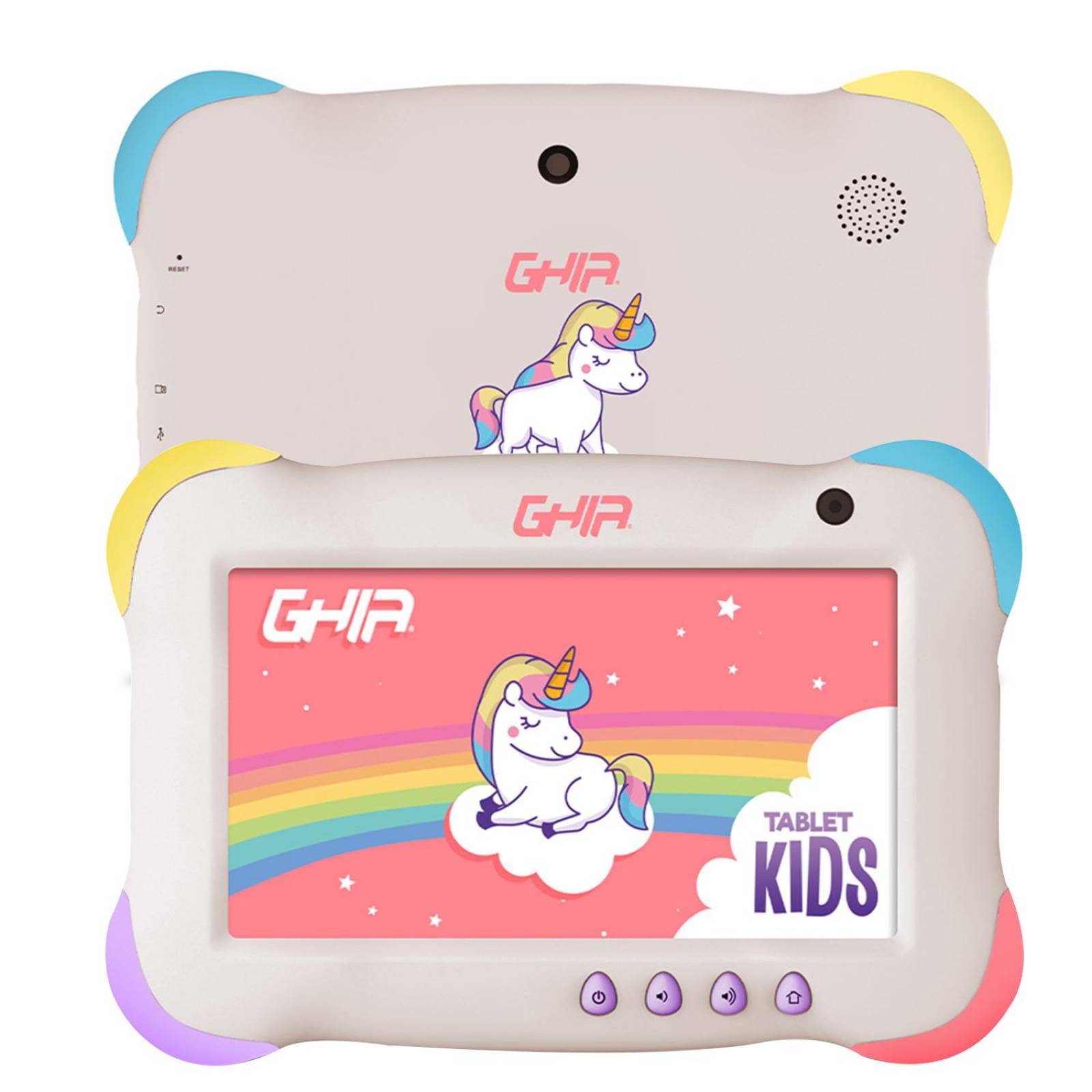 Tablet Ghia 7 Kids 1GB 16GB Wifi Android 9 Bluetooth Unicornio 