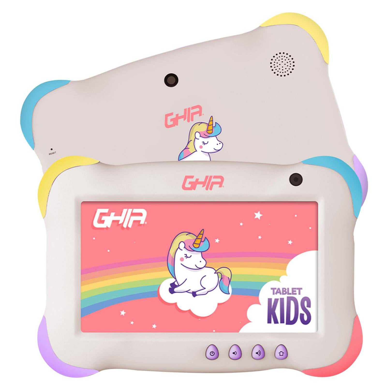 Tablet Ghia 7 Kids 1GB 16GB Wifi Android 9 Bluetooth Unicornio 