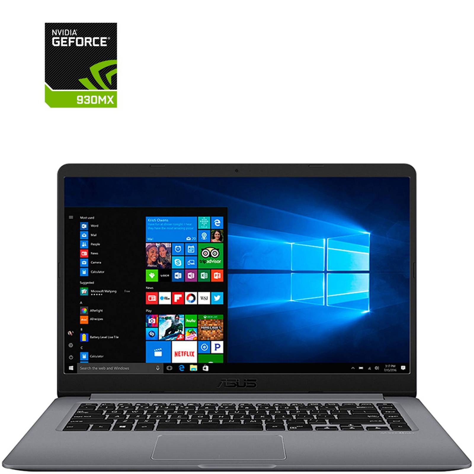 Laptop gamer ASUS X510UR-BR136T 15.6 GeForce 930 MX core i7 