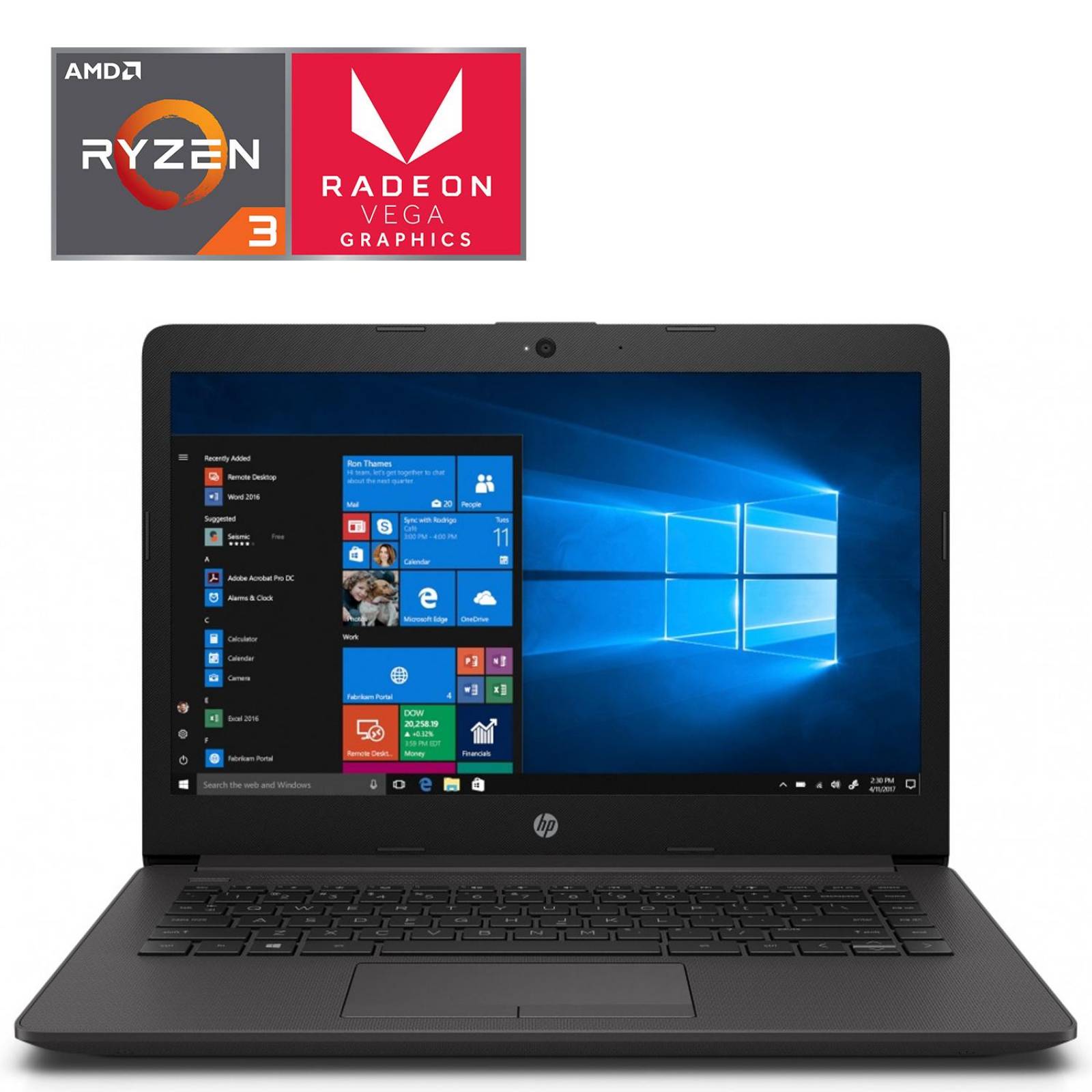 Laptop Gamer HP 245 G7 AMD Radeon Vega 6 Ryzen 3 3300U 8GB 1TB Pantalla 14 