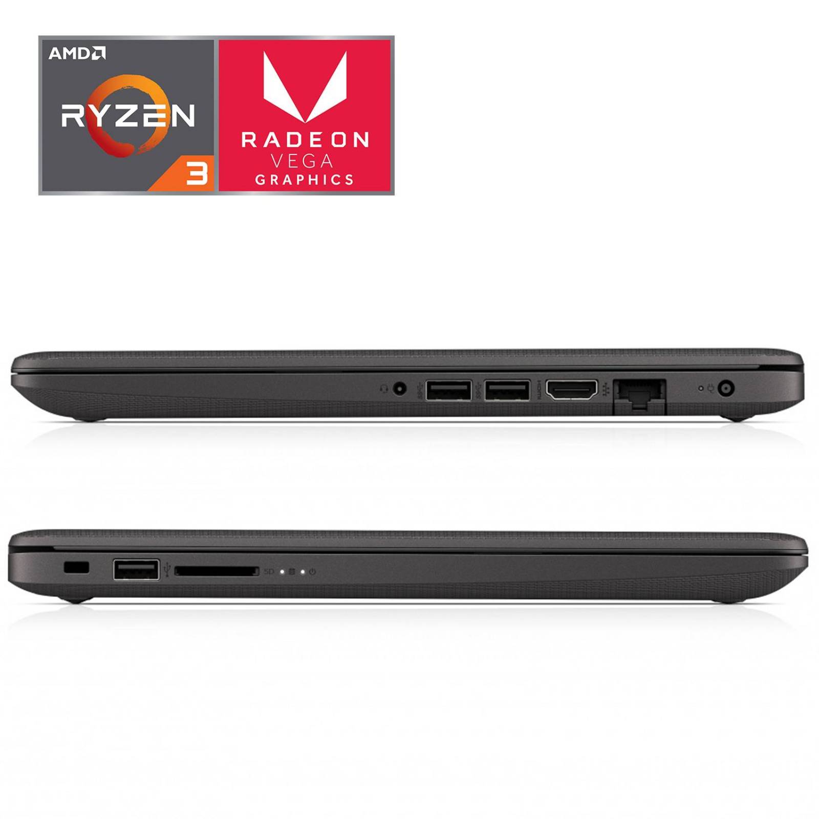 Laptop Gamer HP 245 G7 AMD Radeon Vega 6 Ryzen 3 3300U 8GB 1TB Pantalla 14 