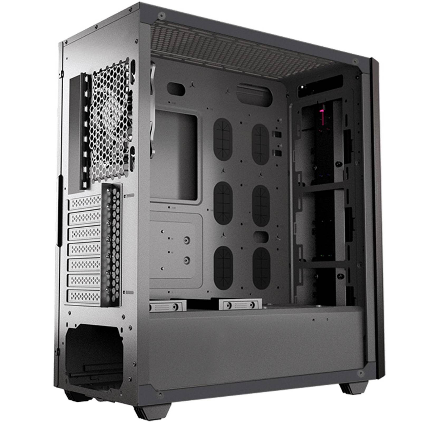 Gabinete Gamer COUGAR GEMINI S IRON-GRAY RGB Cristal Templado 