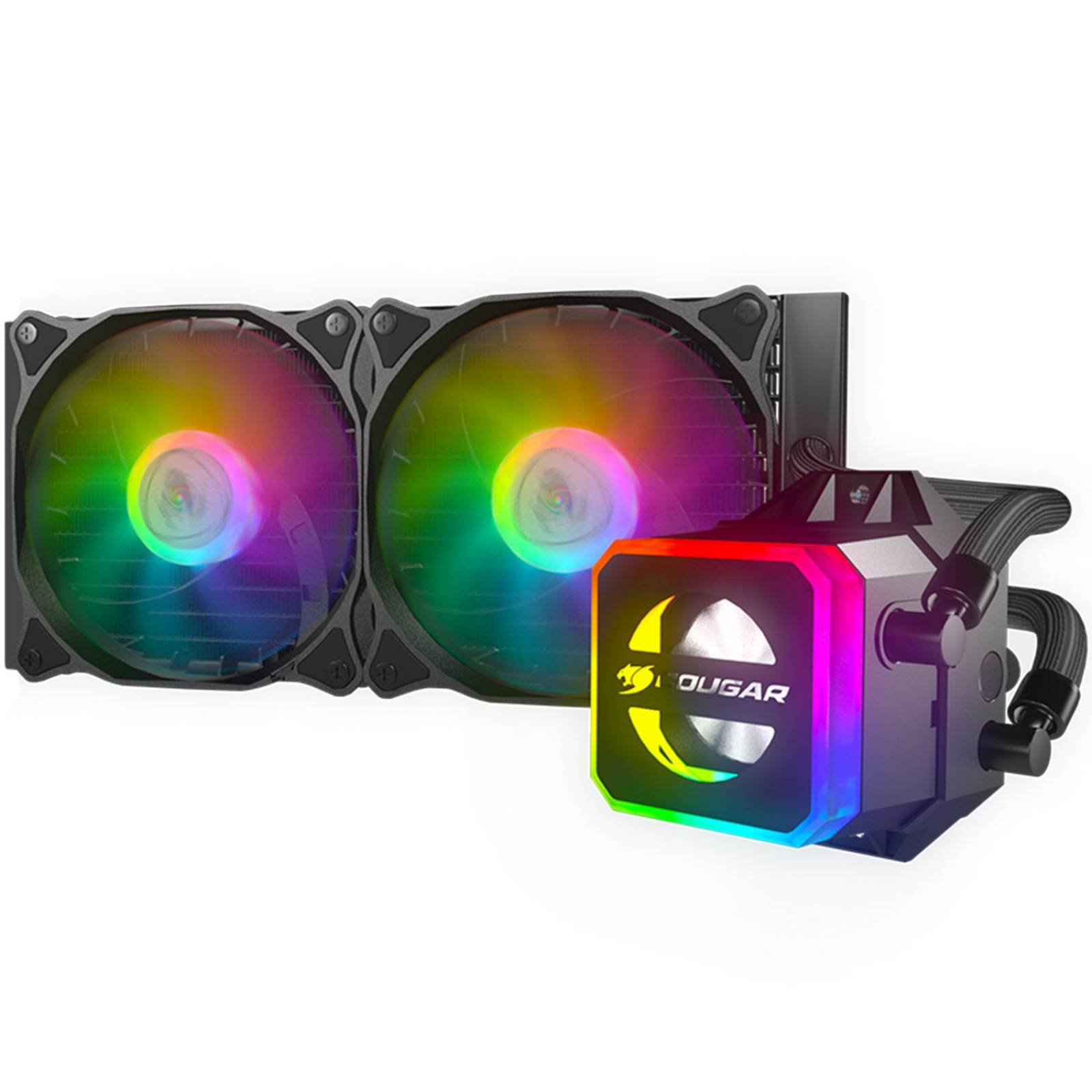 Enfriamiento Liquido COUGAR HELOR 240 RGB Negro 