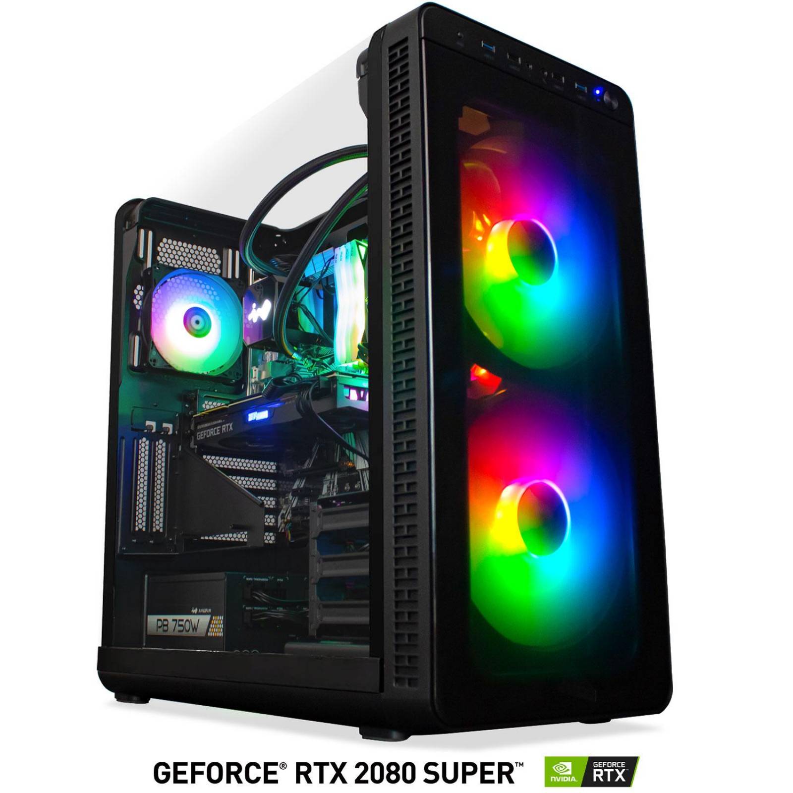 Xtreme Pc Gamer Tt Esports Geforce Rtx 2080 Super Core I7 32Gb Ssd M2 512Gb 2Tb Sistema Liquido