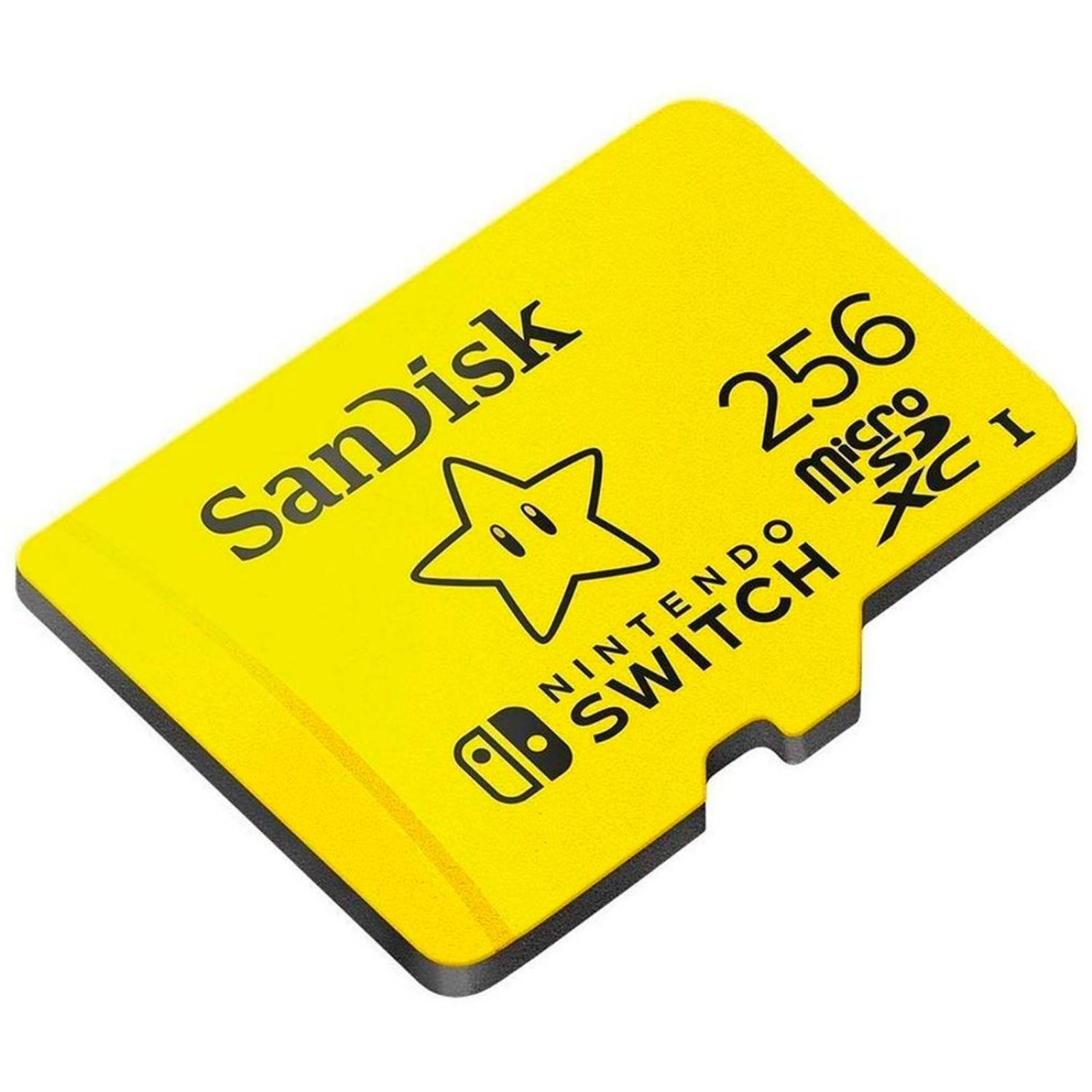 Memoria Micro SD 256GB Sandisk Nintendo Switch Oficial SDSQXAO256GGN