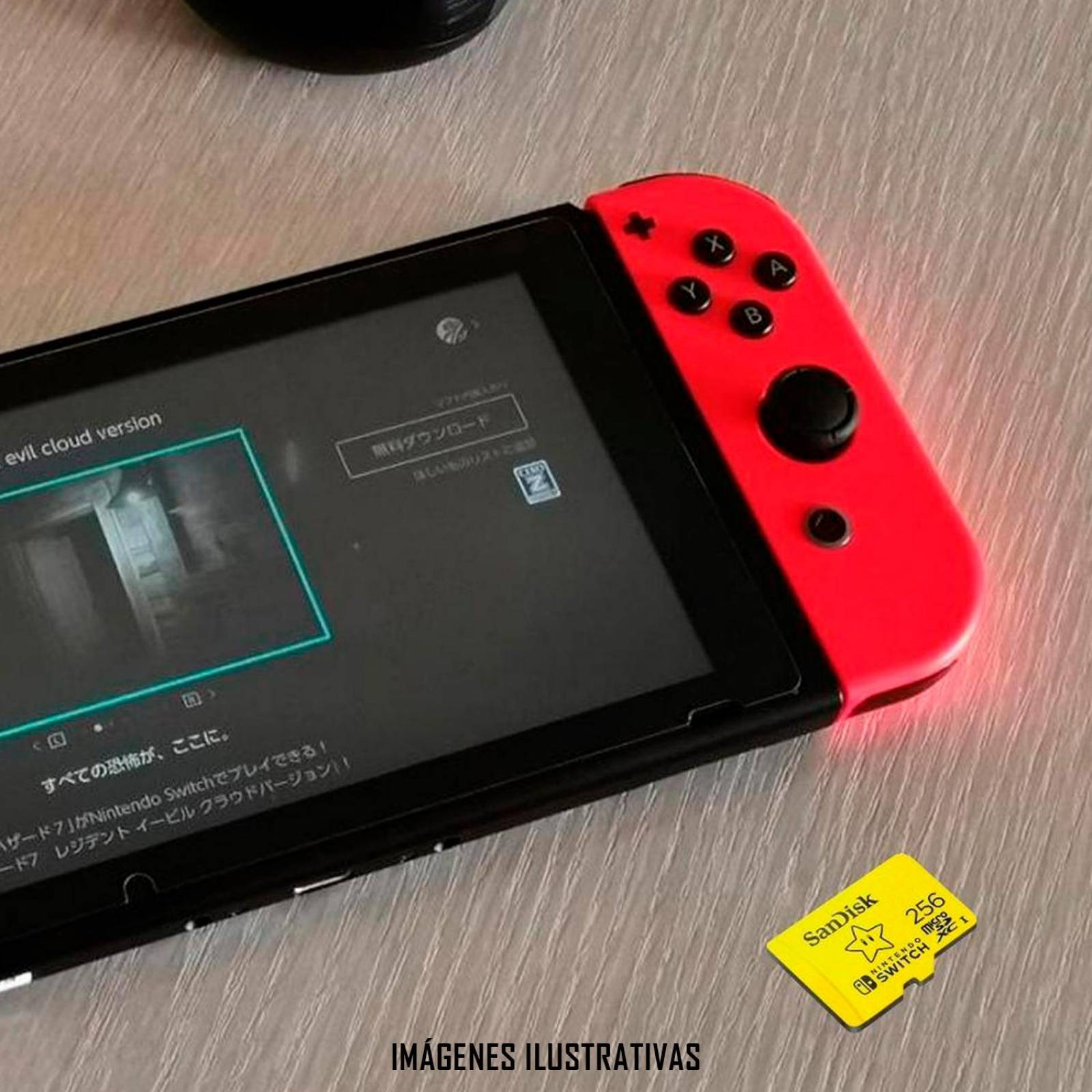 Memoria Micro SD 256GB Sandisk Nintendo Switch Oficial SDSQXAO256GGN
