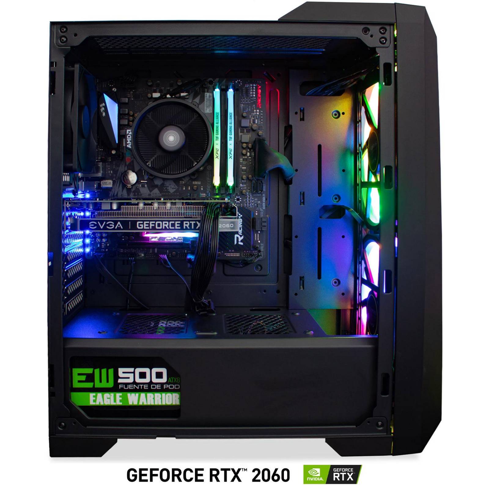 Xtreme PC Gamer Geforce RTX 2060 Ryzen 5 3600 16GB SSD Monitor 27 165HZ 