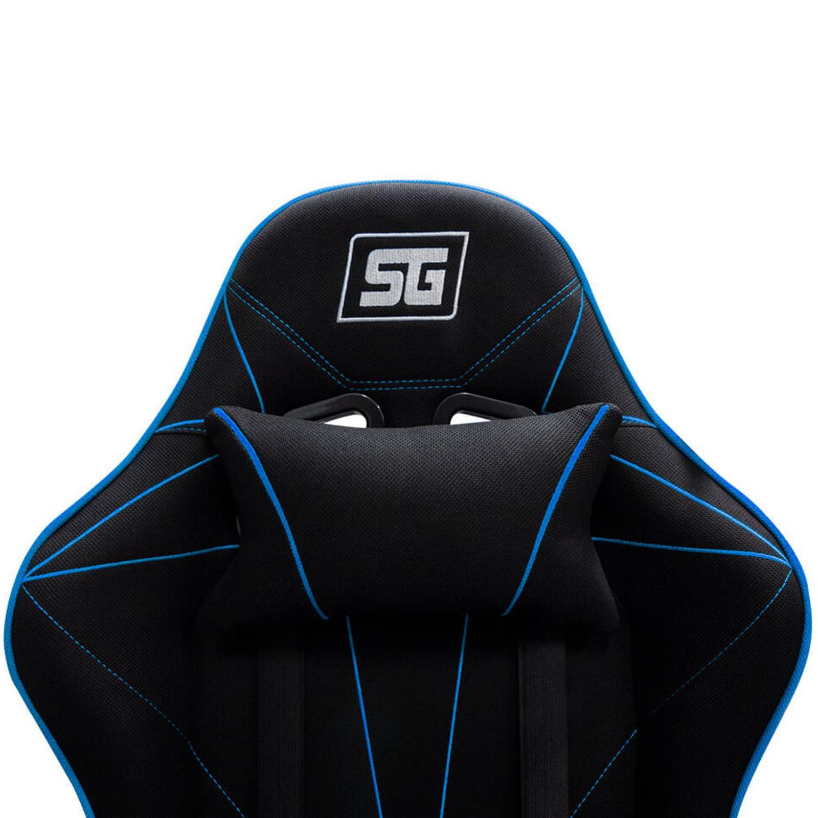 Silla Gamer VORAGO START THE GAME Reclinable Negro/Azul CGC500-BL 