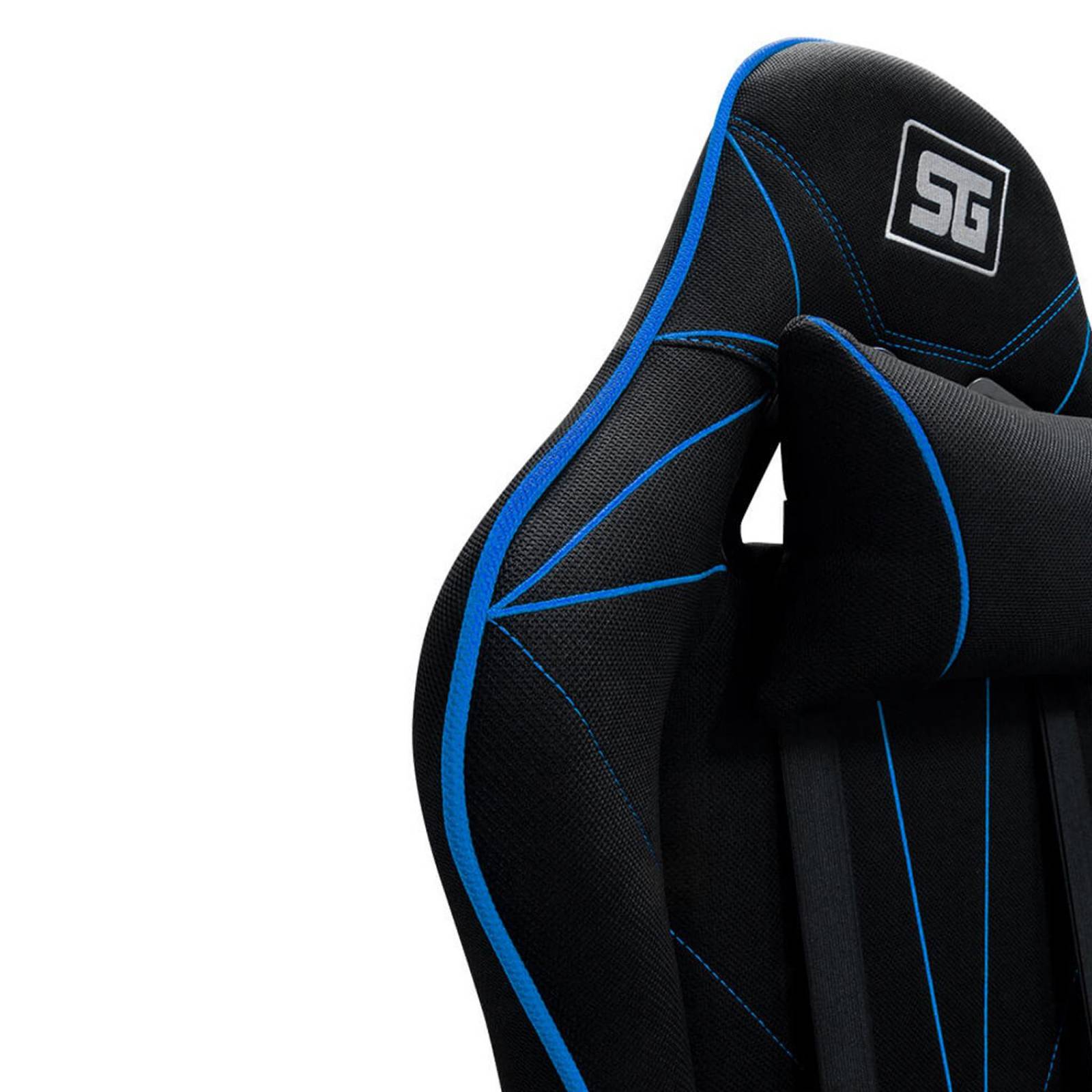 Silla Gamer VORAGO START THE GAME Reclinable Negro/Azul CGC500-BL 