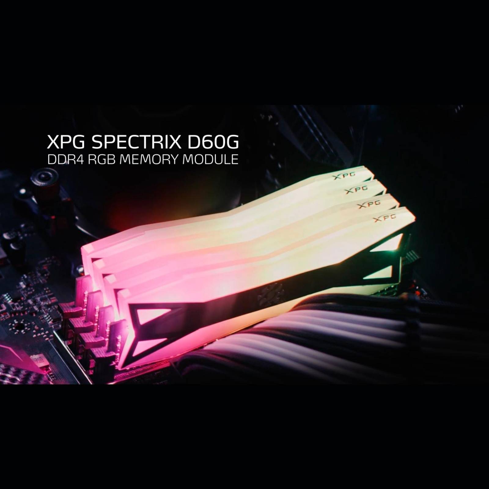 Memoria RAM DDR4 16GB 3000MHz XPG SPECTRIX D60G RGB Disipador 1x16GB AX4U3000316G16A-ST60 